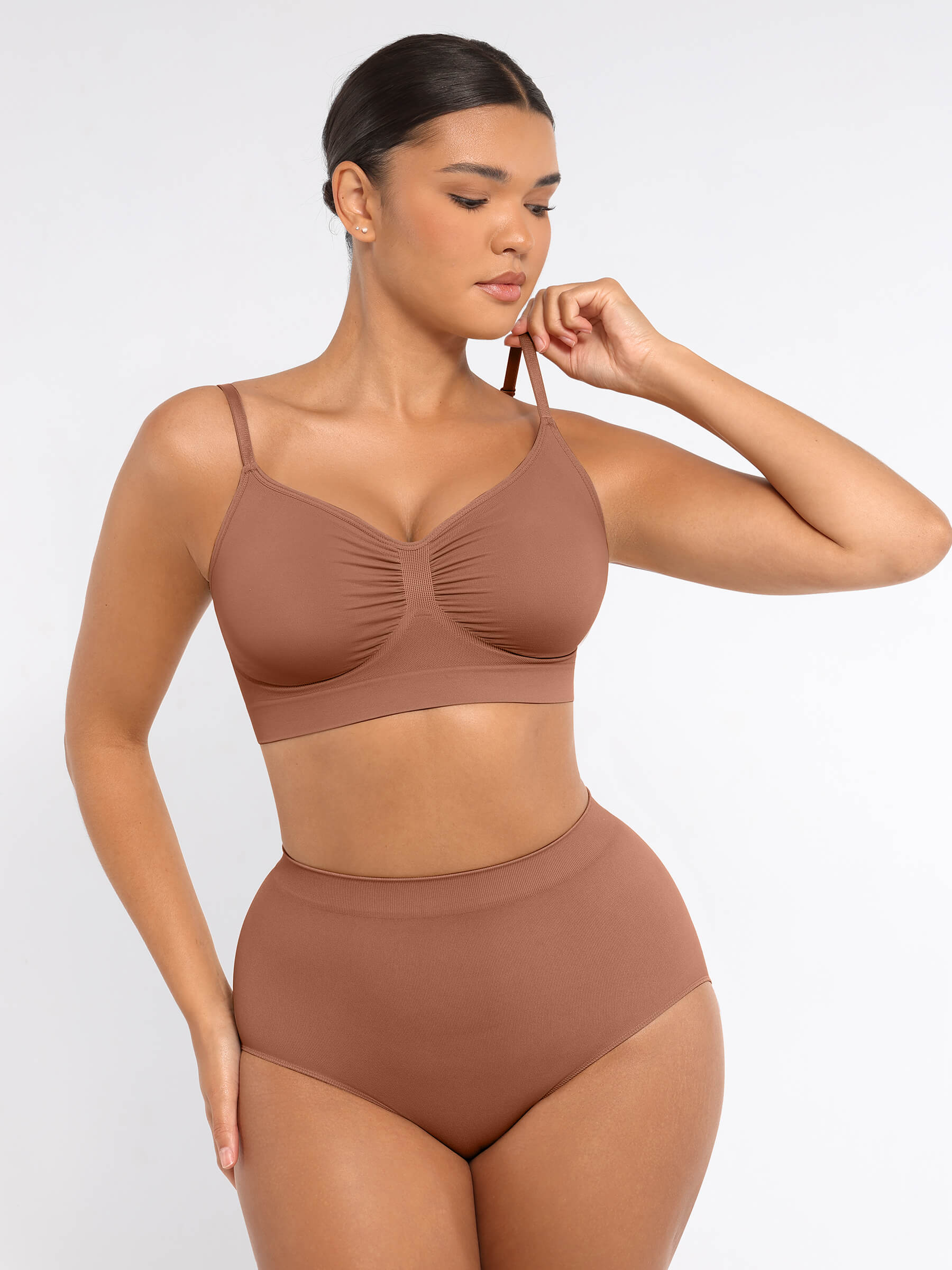 Shapevive Wireless Bra & Seamless Tummy Control Brief Set