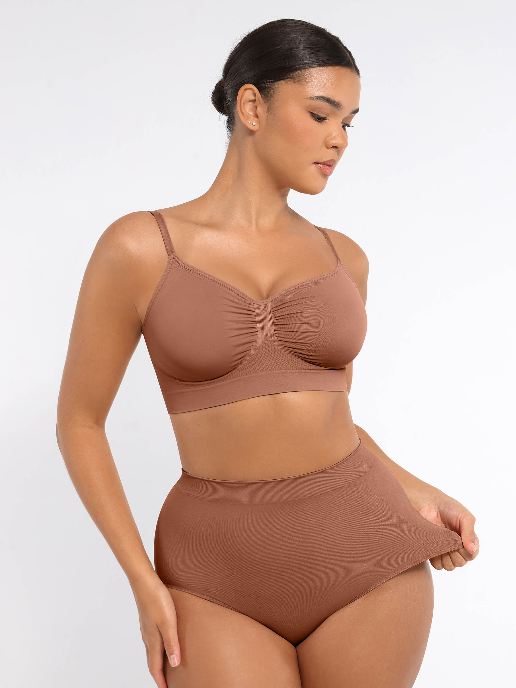 Shapevive Wireless Bra & Seamless Tummy Control Brief Set