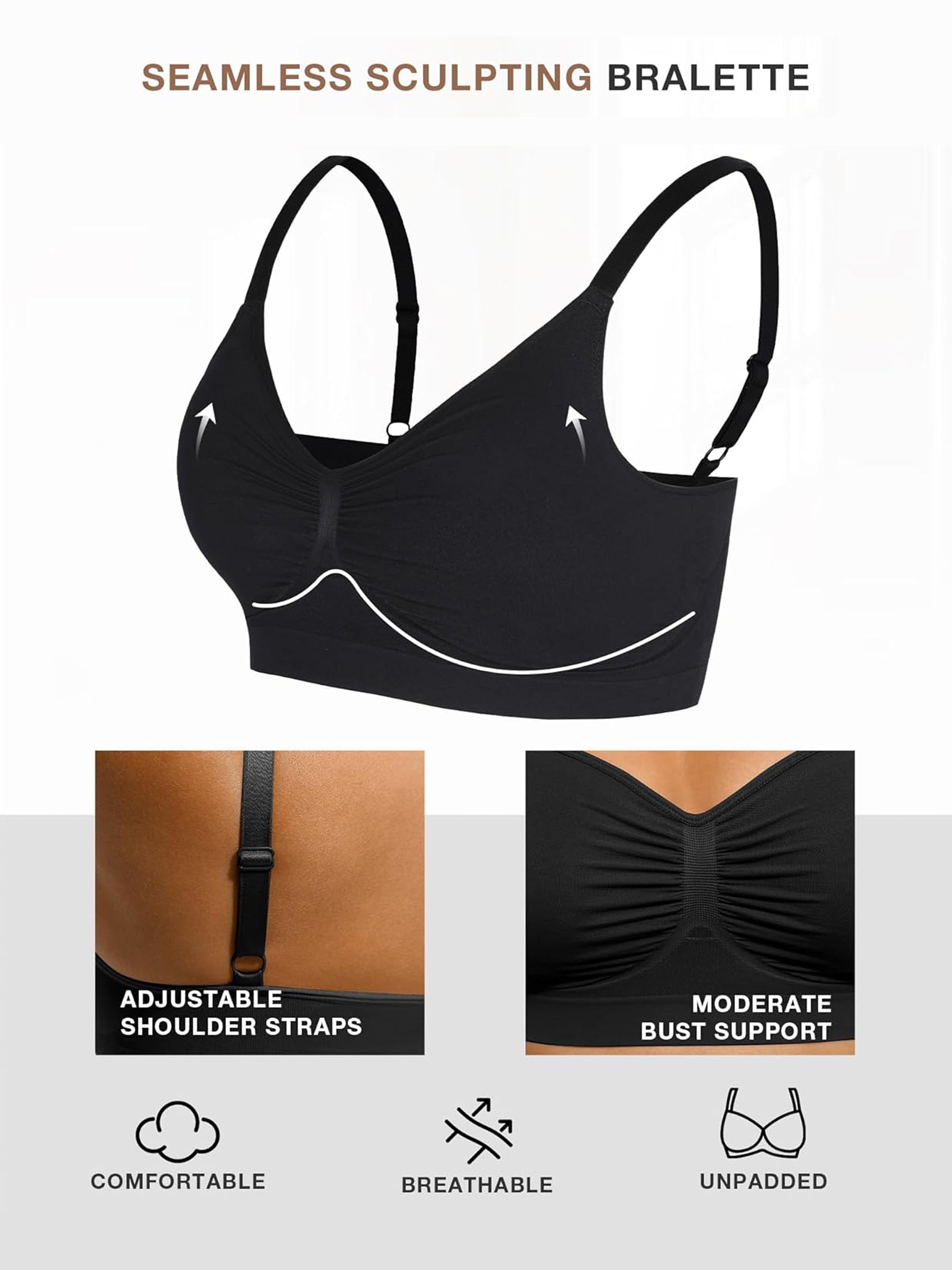 Shapevive Wireless Bra & Seamless Tummy Control Brief Set