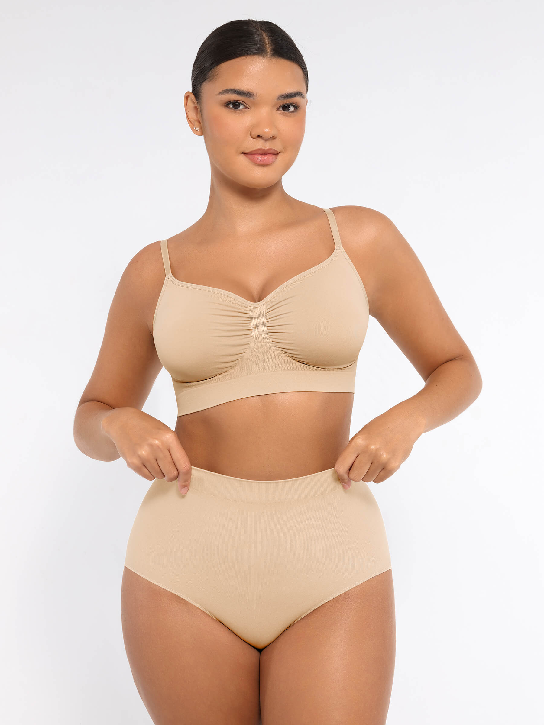 Shapevive Wireless Bra & Seamless Tummy Control Brief Set