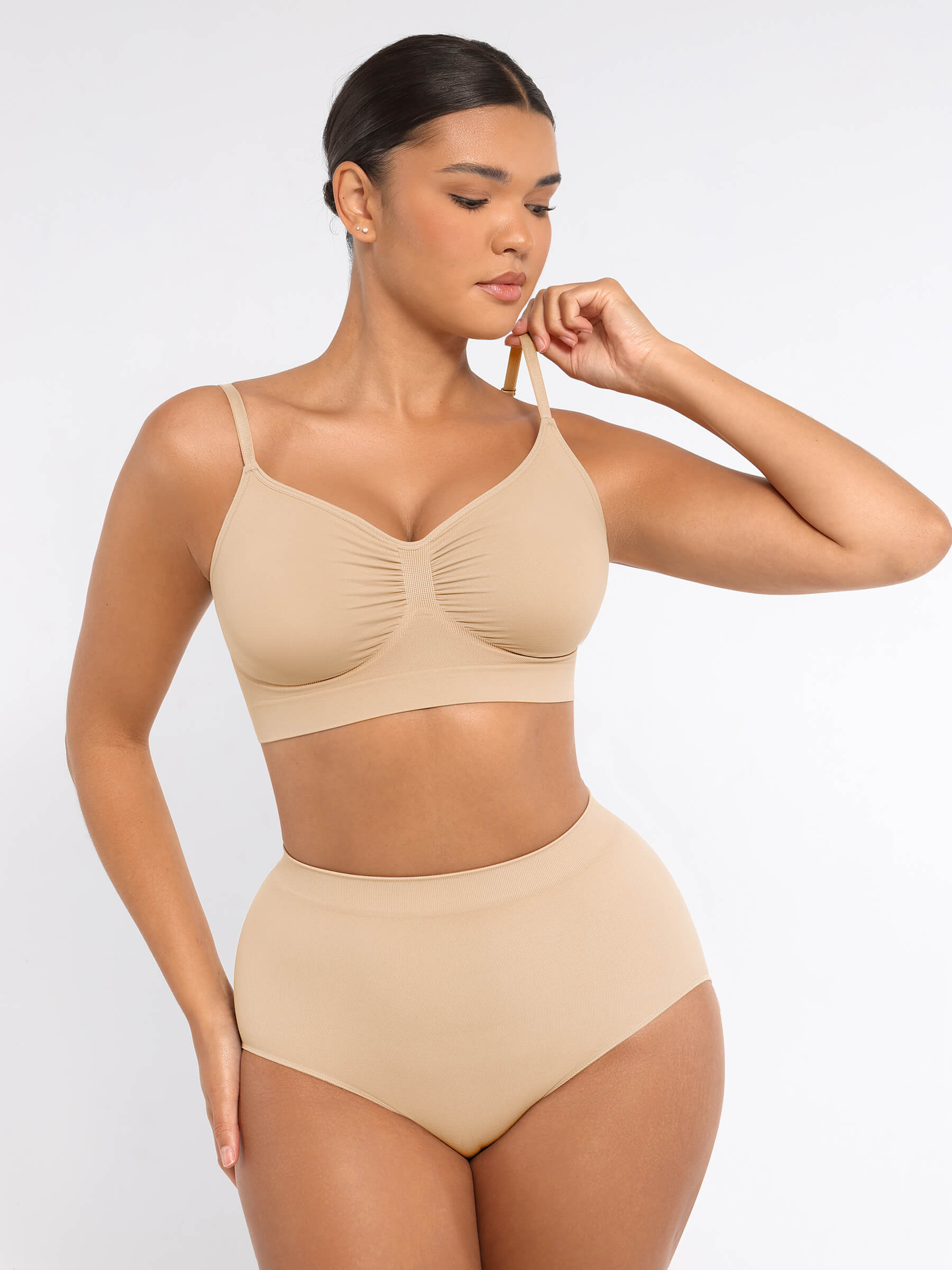 Shapevive Wireless Bra & Seamless Tummy Control Brief Set