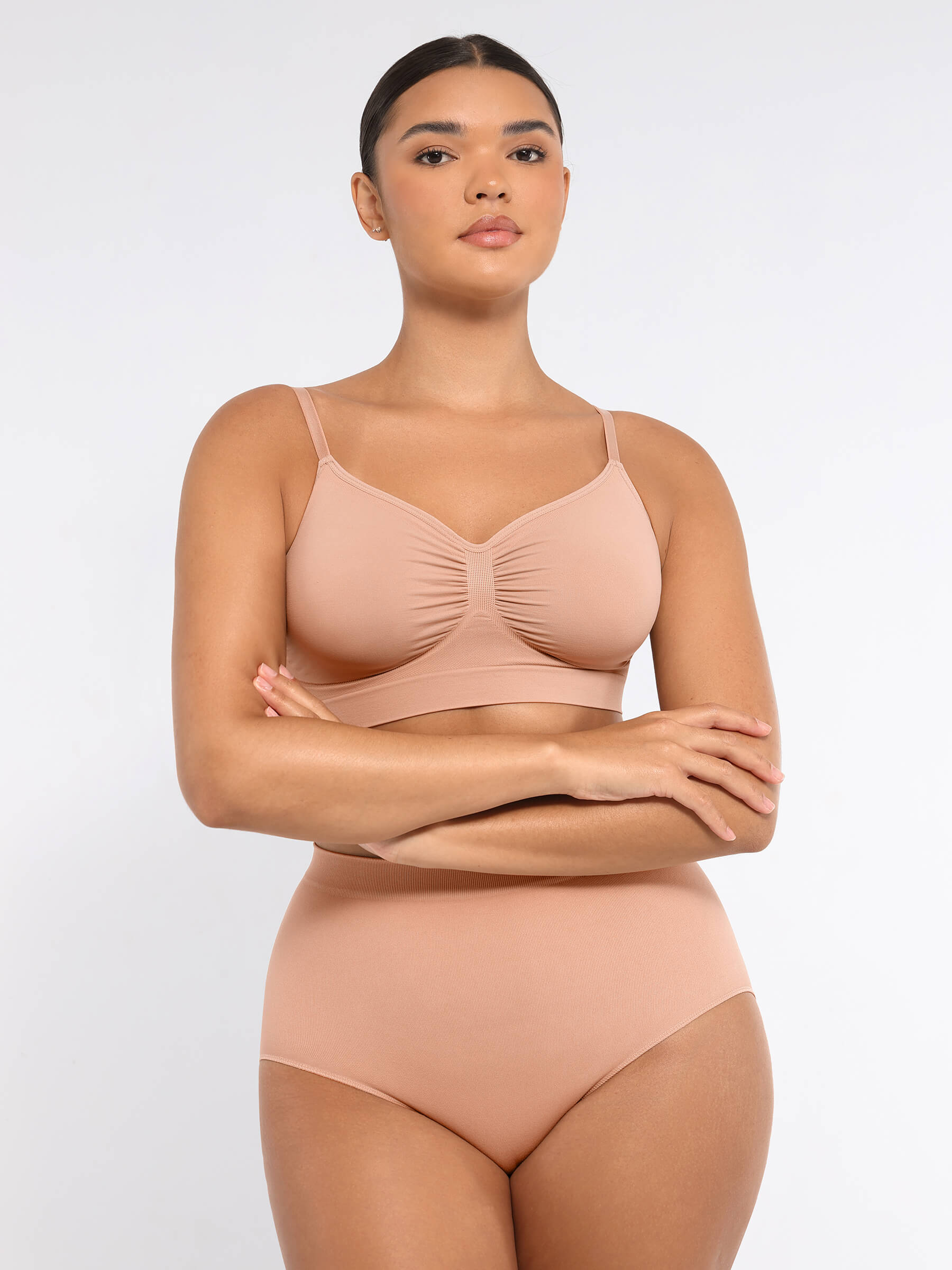 Shapevive Wireless Bra & Seamless Tummy Control Brief Set