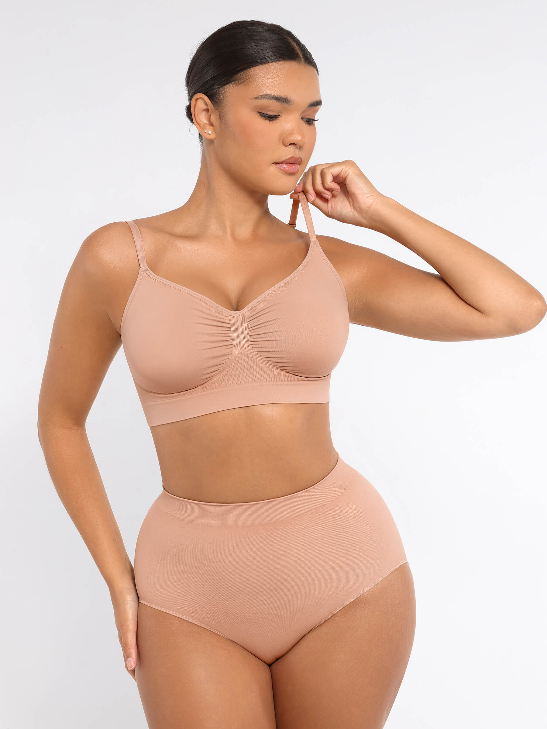Shapevive Wireless Bra & Seamless Tummy Control Brief Set