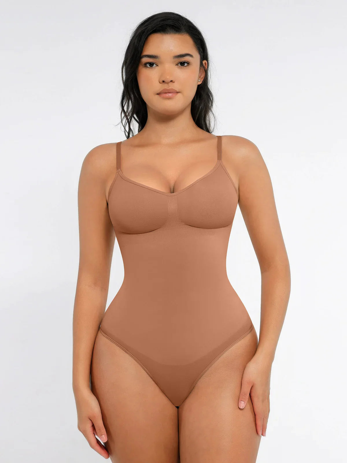 Shapevive Tummy Control Seamless Thong Bodysuit