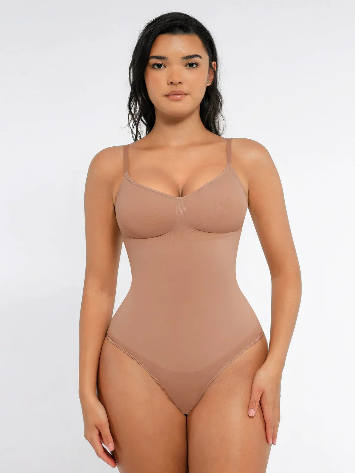 Shapevive Tummy Control Seamless Thong Bodysuit
