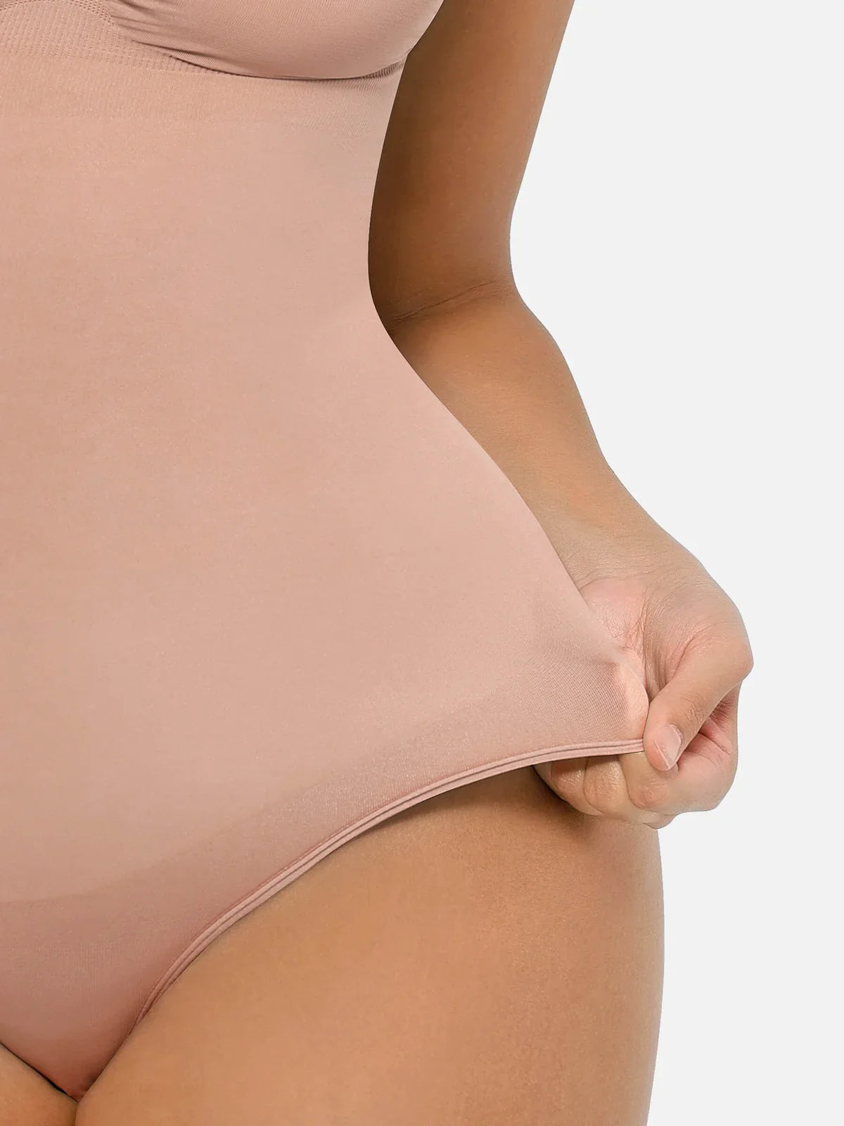 Shapevive Tummy Control Seamless Thong Bodysuit