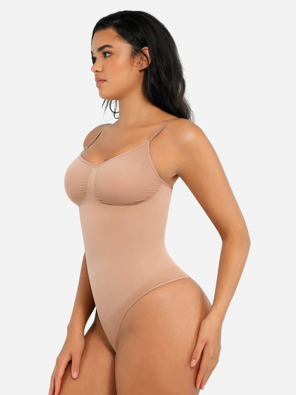 Shapevive Tummy Control Seamless Thong Bodysuit