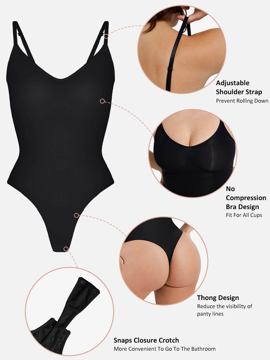 Shapevive 3-Pack Tummy Control Seamless Bodysuit Bundle