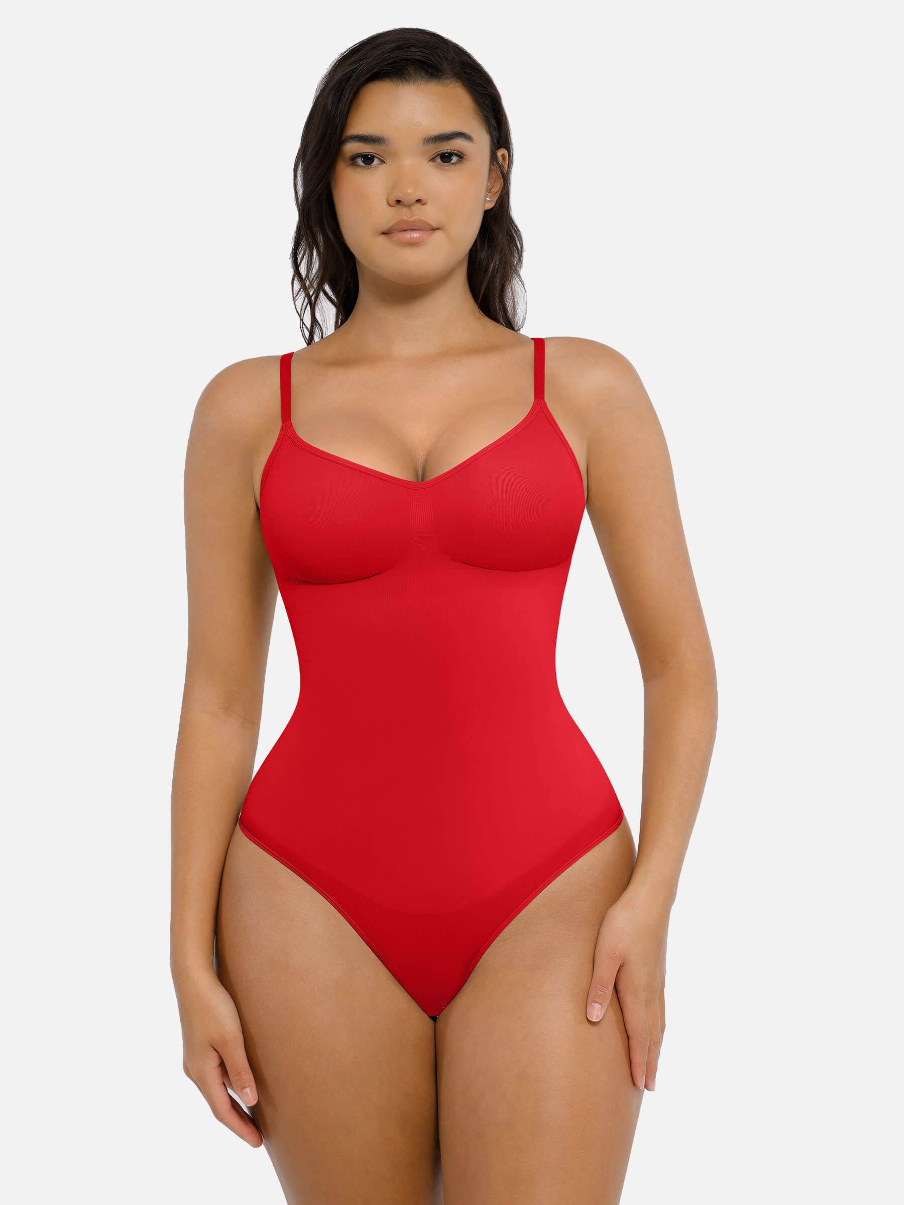 Shapevive Tummy Control Seamless Thong Bodysuit