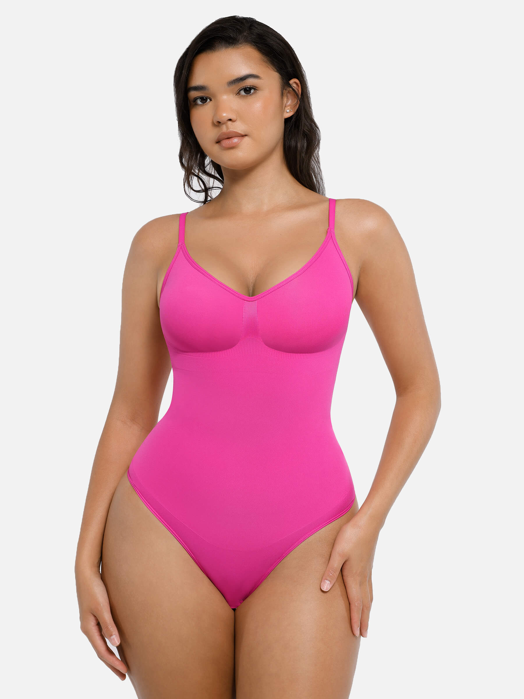 Shapevive Tummy Control Seamless Thong Bodysuit