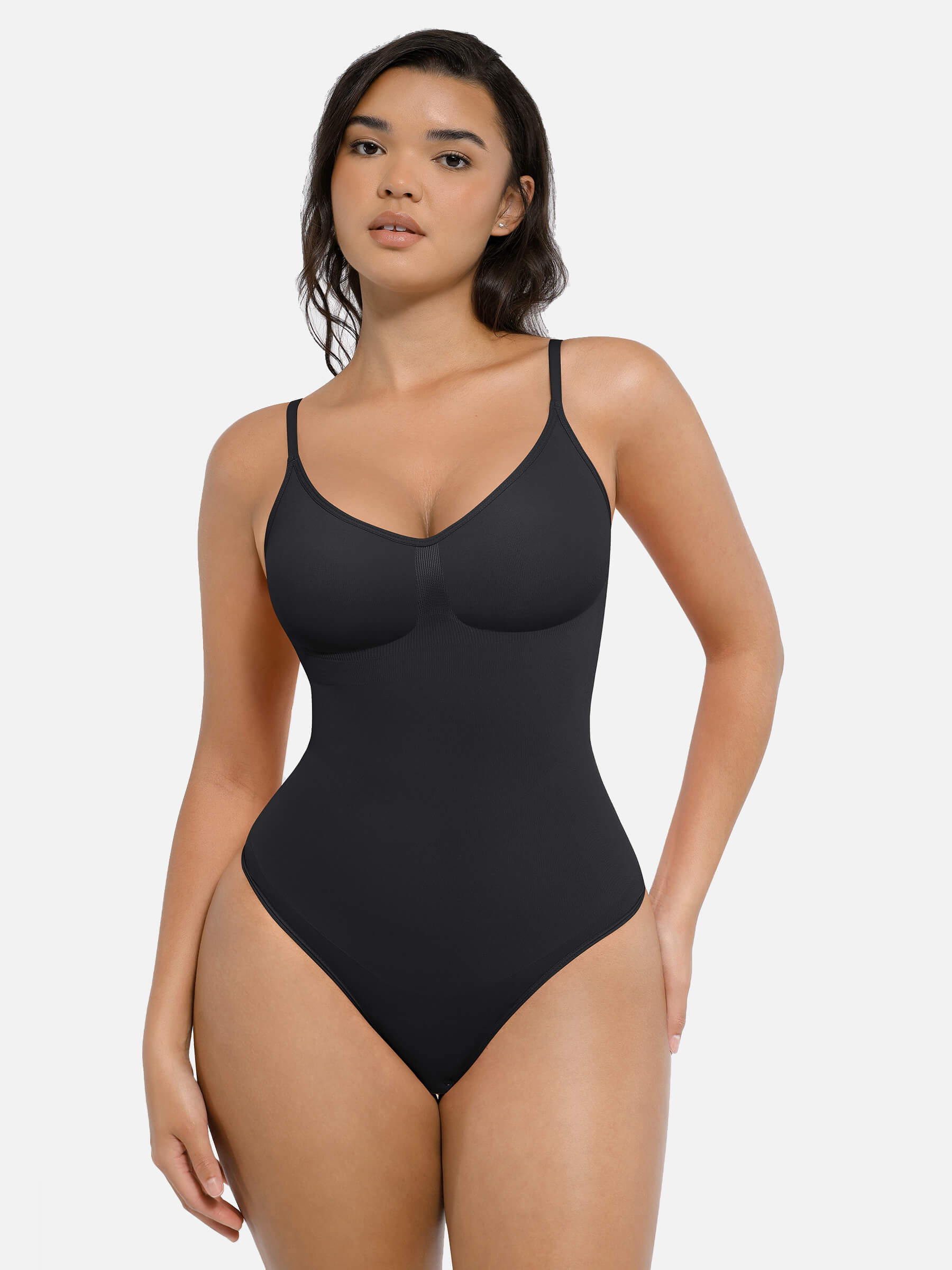 Shapevive Tummy Control Seamless Thong Bodysuit