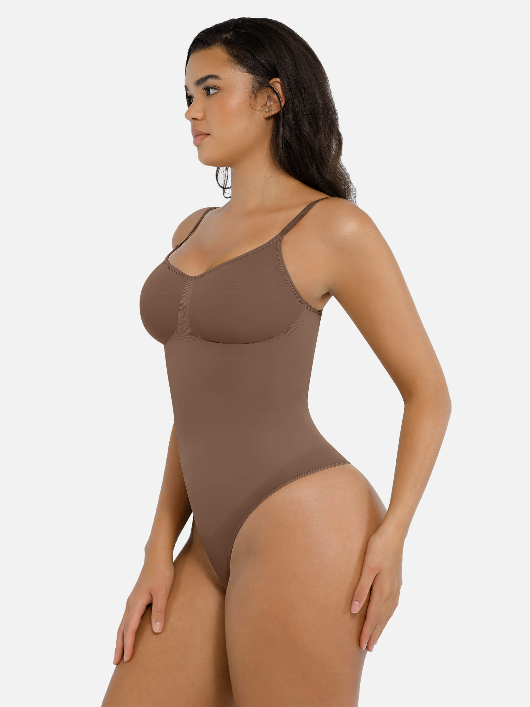 Shapevive Tummy Control Seamless Thong Bodysuit