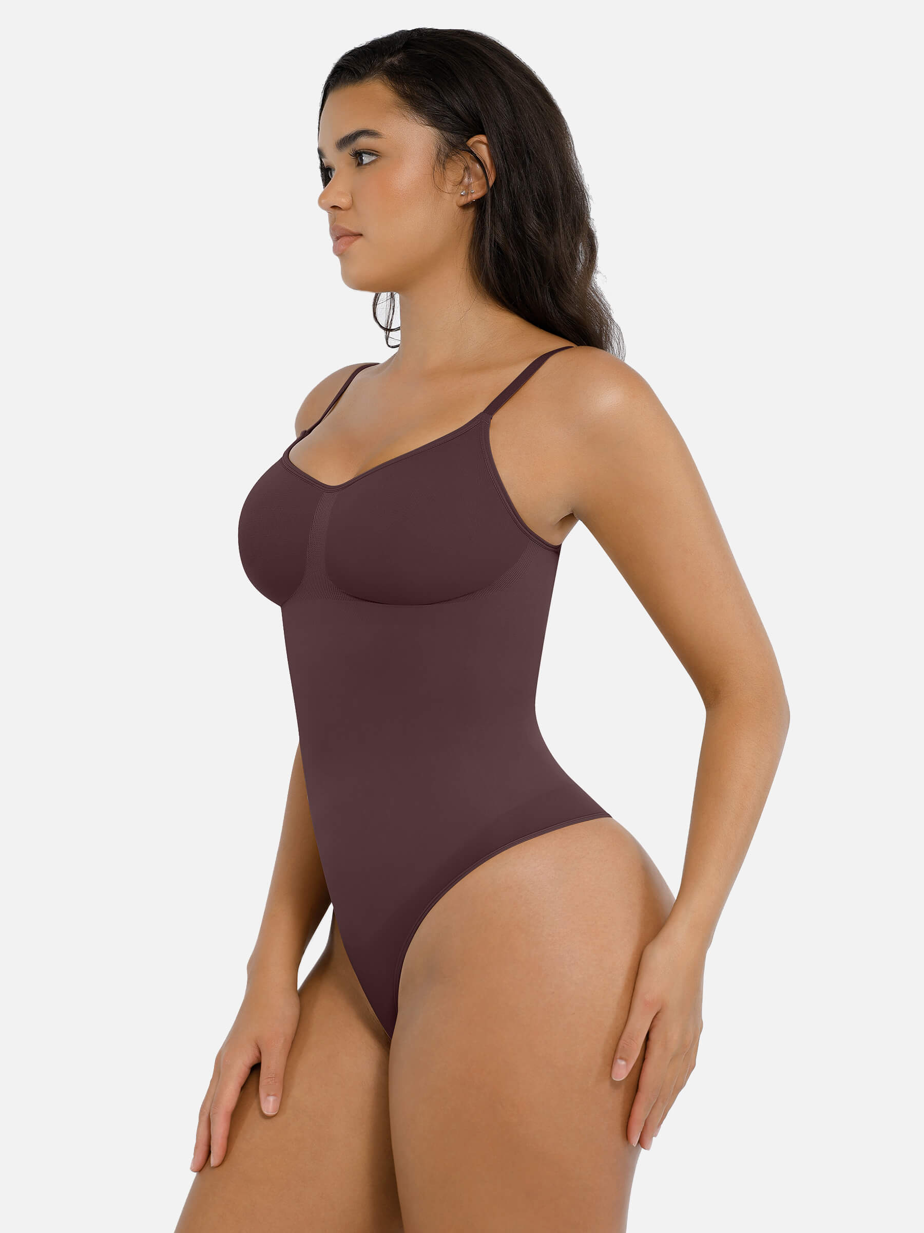 Shapevive Tummy Control Seamless Thong Bodysuit