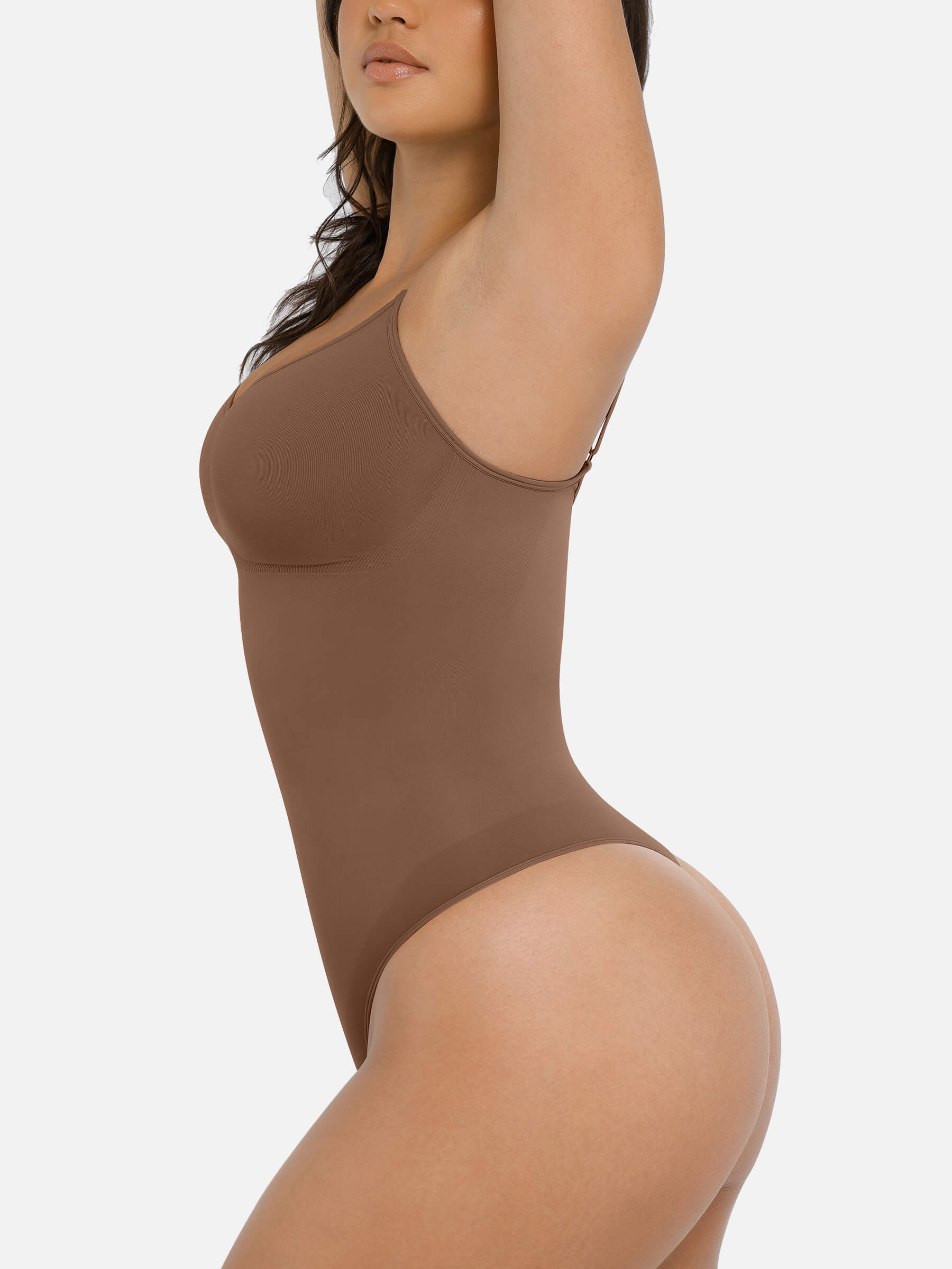 Shapevive Tummy Control Seamless Thong Bodysuit