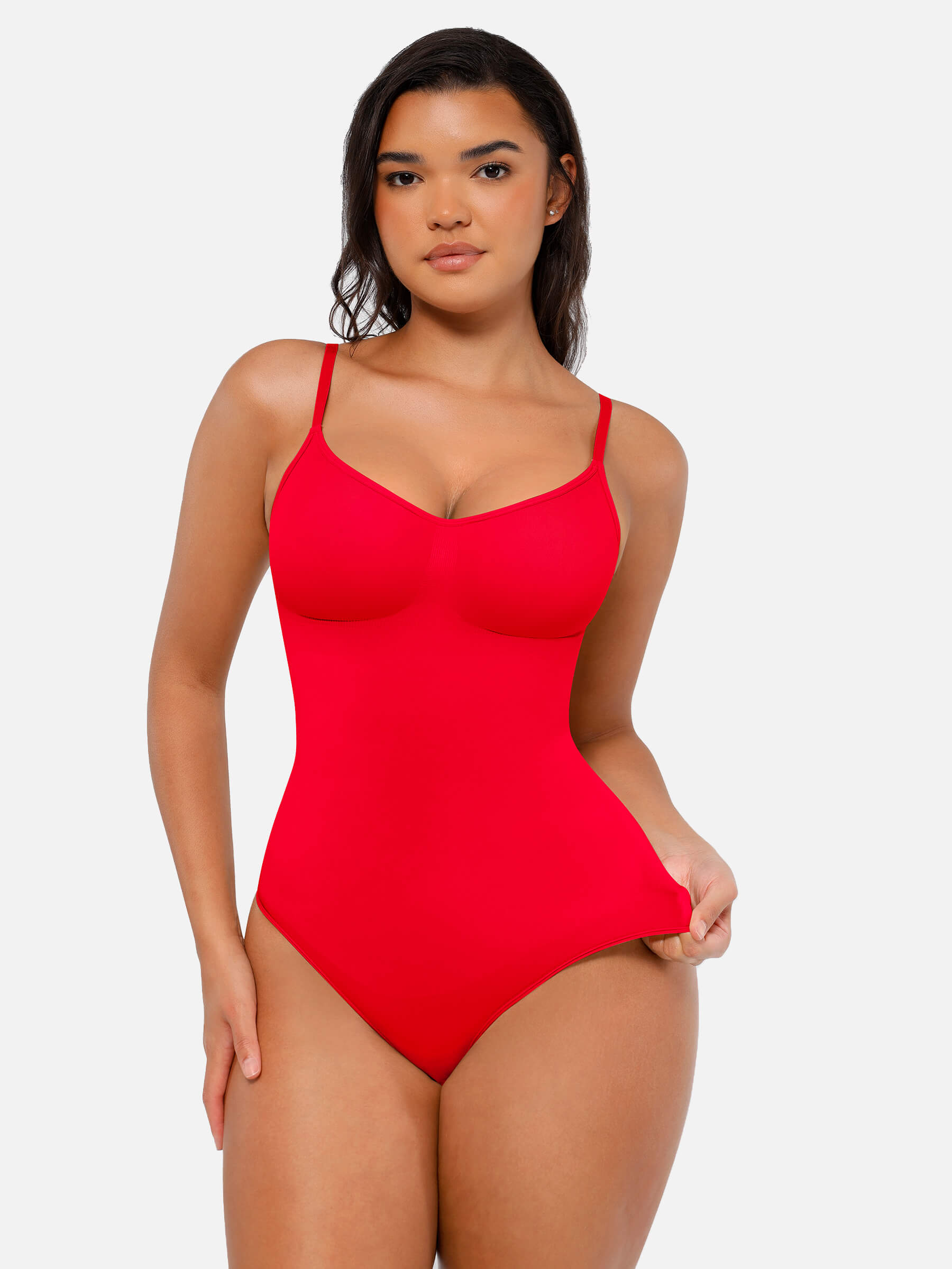 Shapevive Tummy Control Seamless Thong Bodysuit
