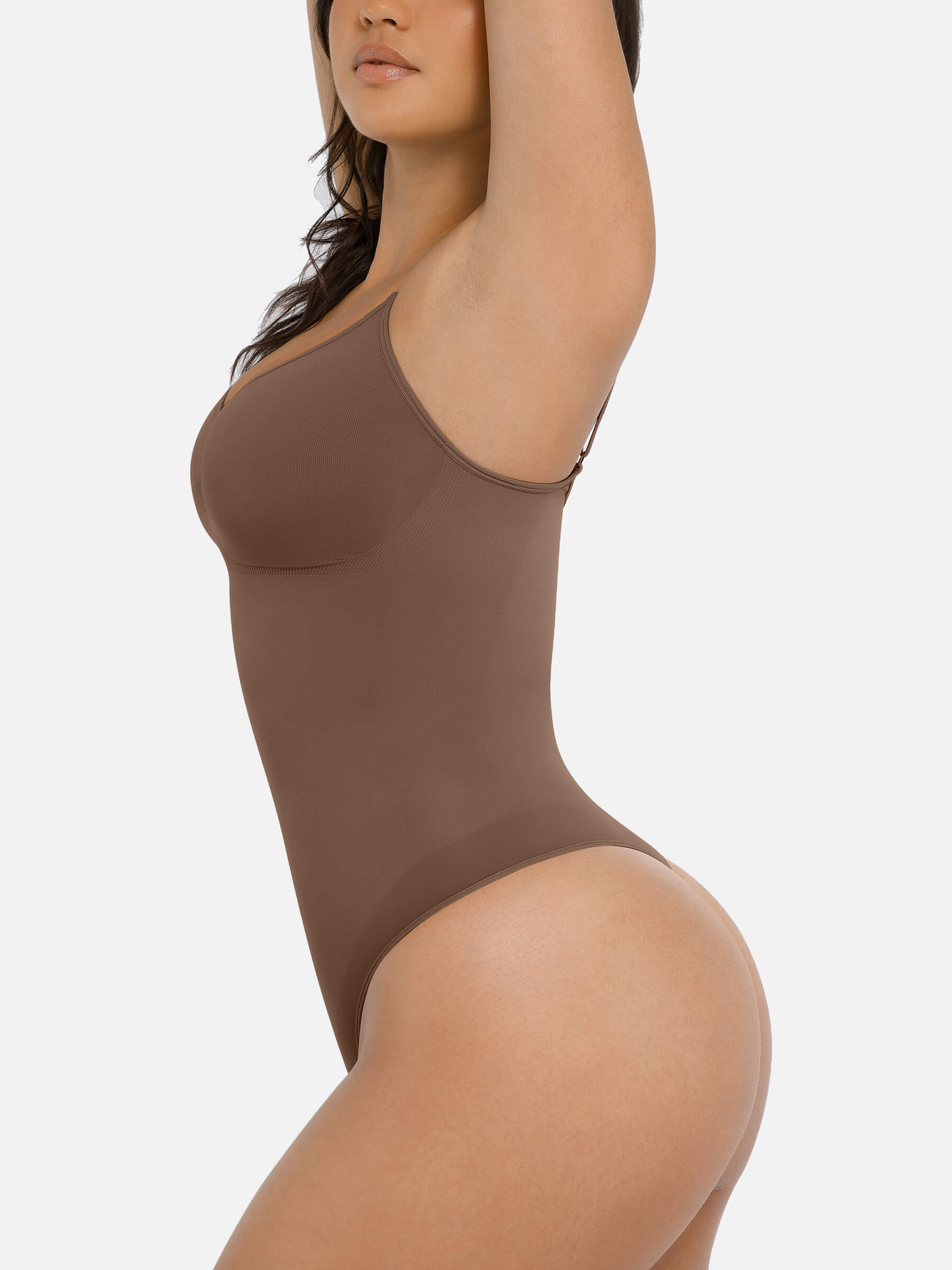 Shapevive Tummy Control Seamless Thong Bodysuit