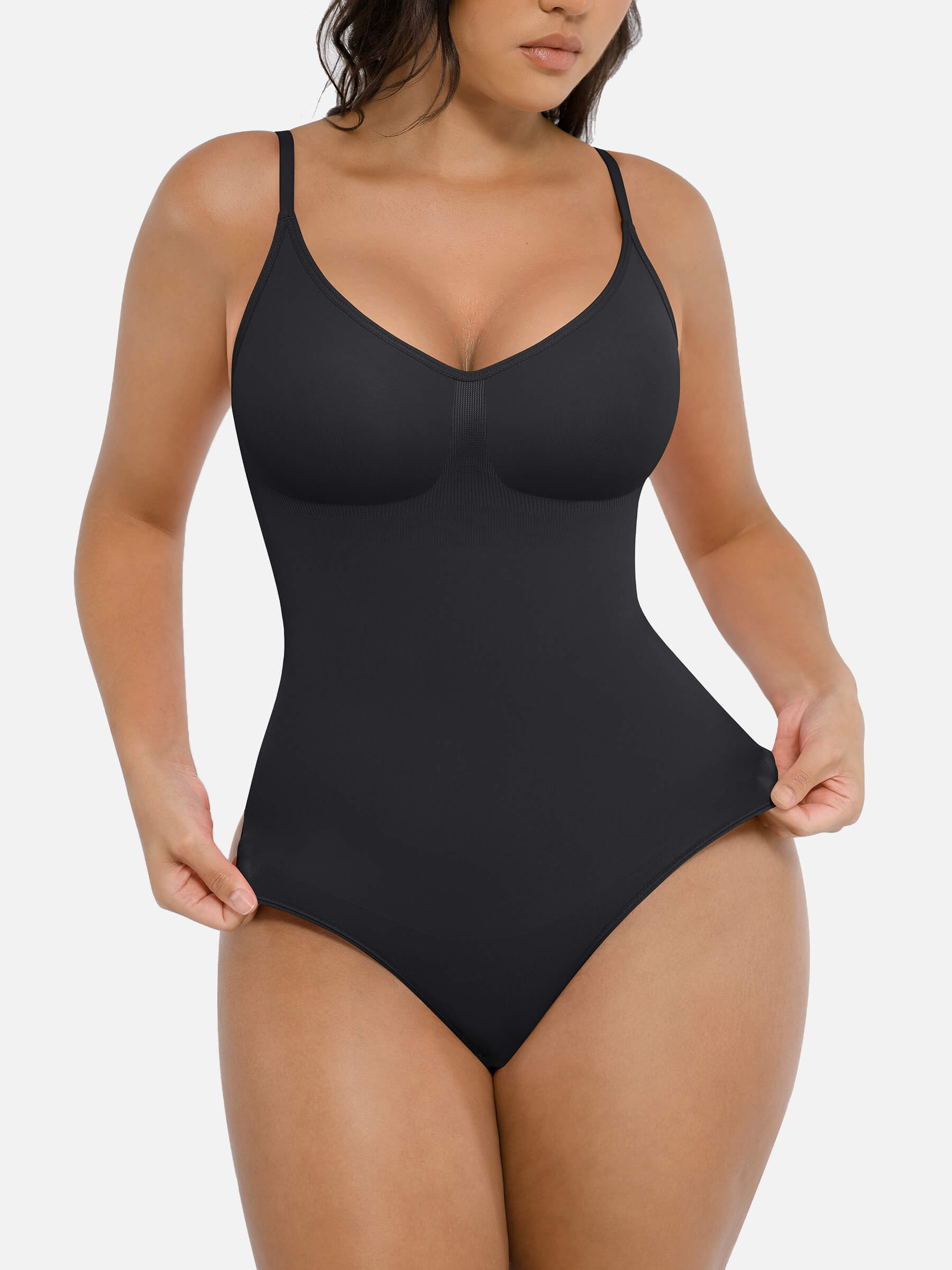 Shapevive Tummy Control Seamless Thong Bodysuit