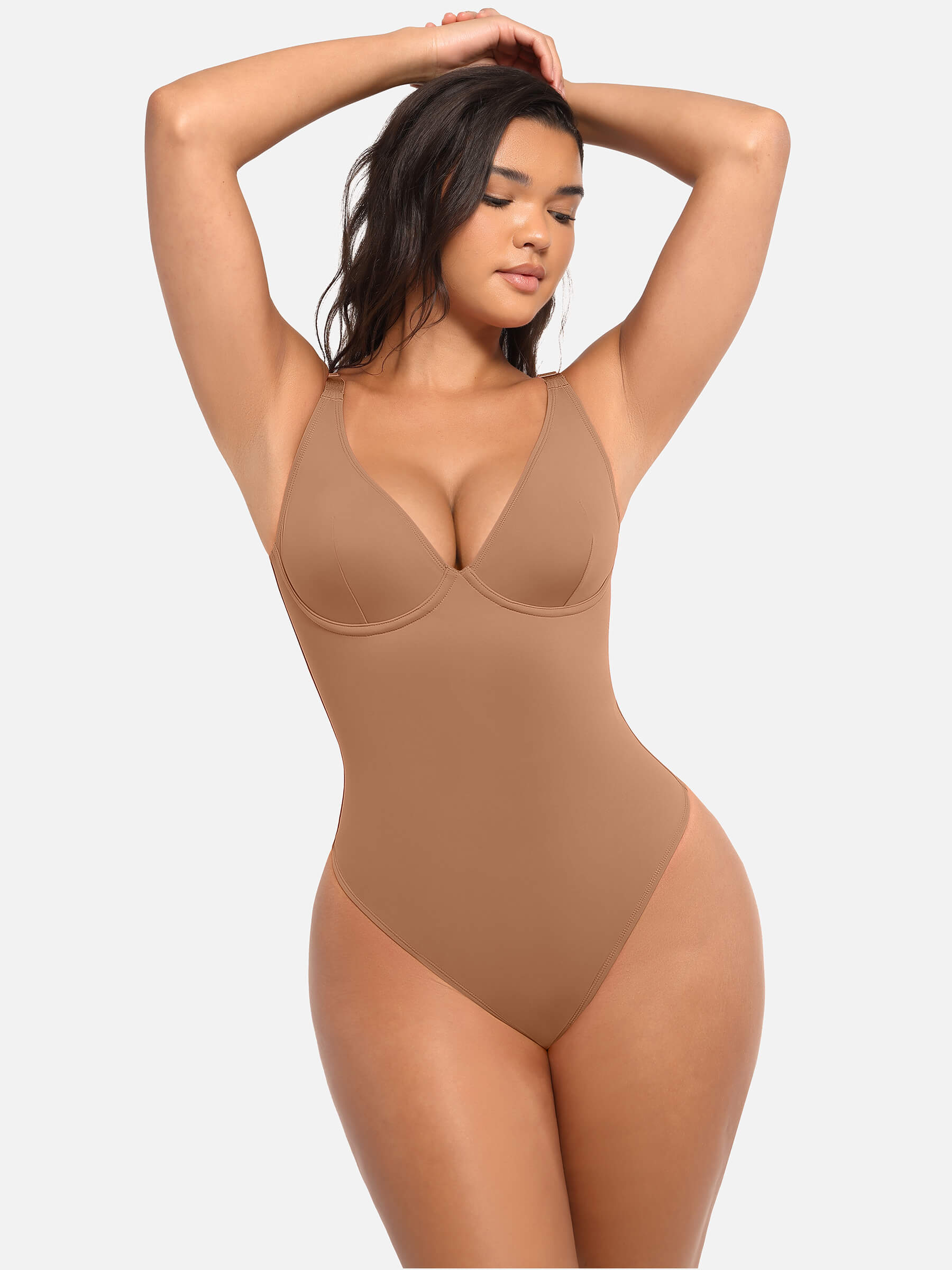 Shapevive V Neck Tummy Control Bodysuit