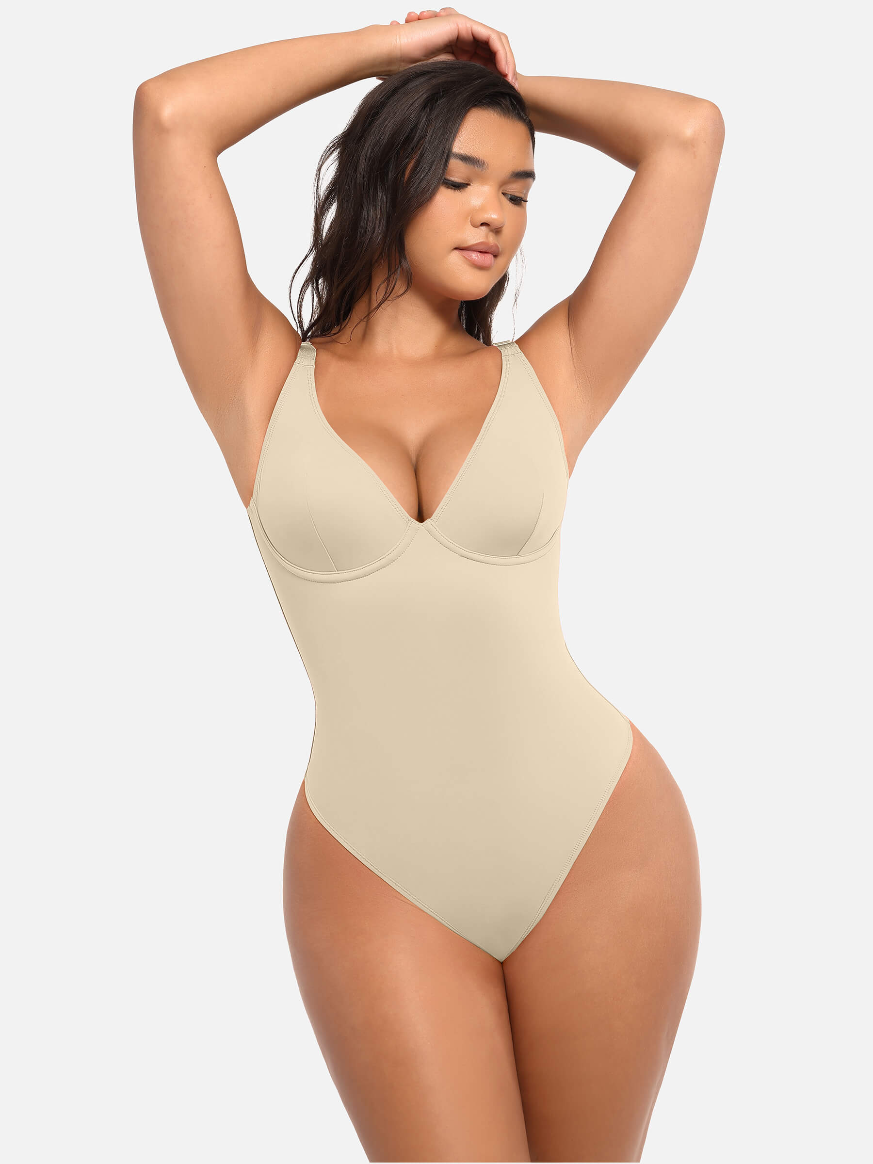 Shapevive V Neck Tummy Control Bodysuit