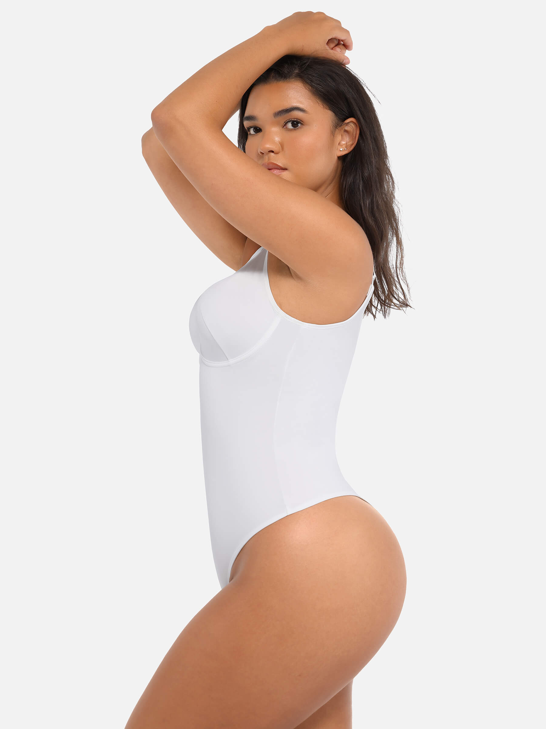 Shapevive Deep V Neck Tummy Control Shapewear Bodysuit