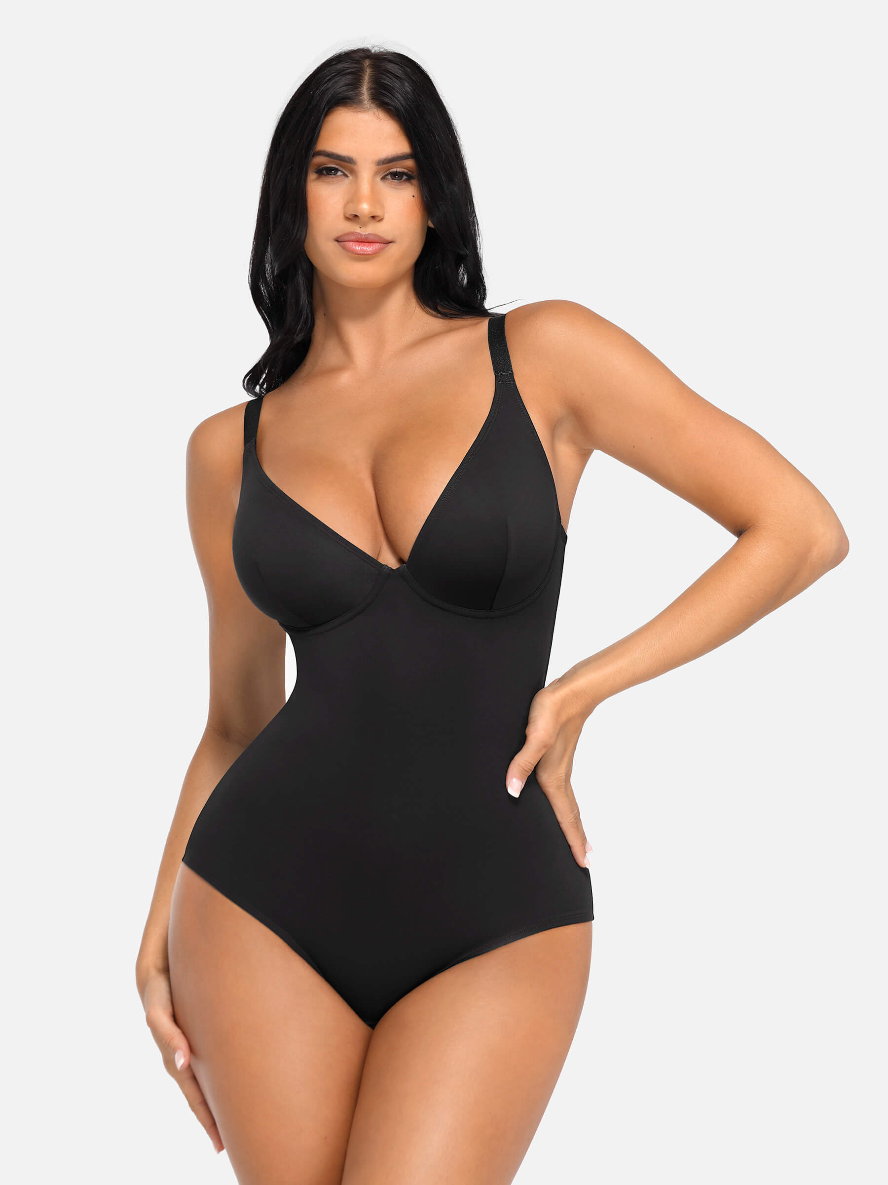 Shapevive V Neck Tummy Control Bodysuit