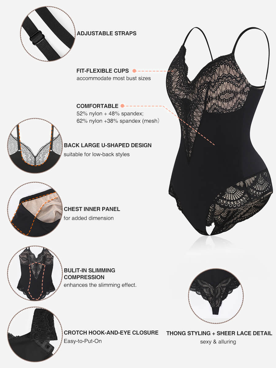 Shapevive Low-back Ultra-versatile Lace Bodysuit