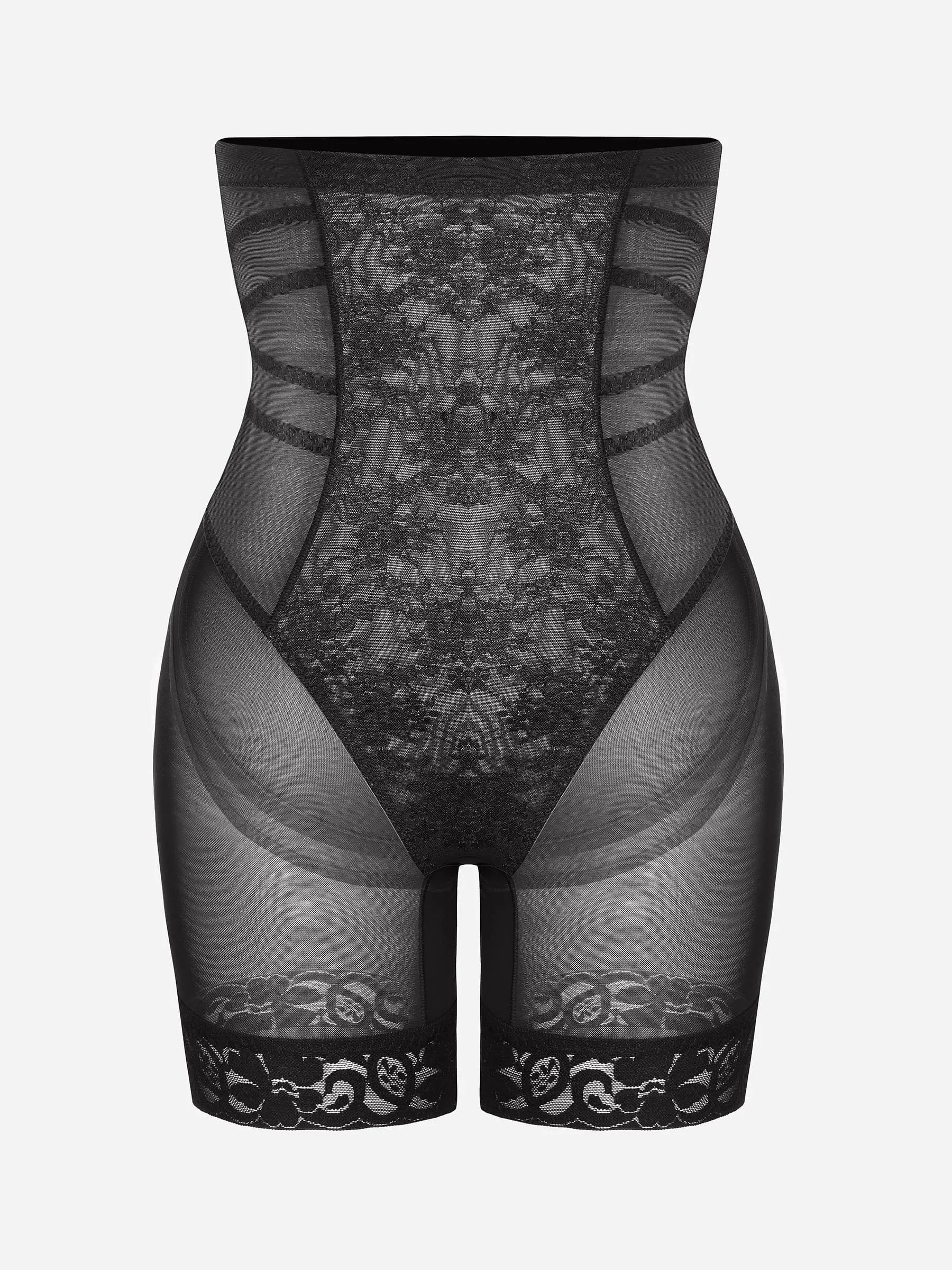 Shapevive Patterned Lace Breathable Shapewear Shorts