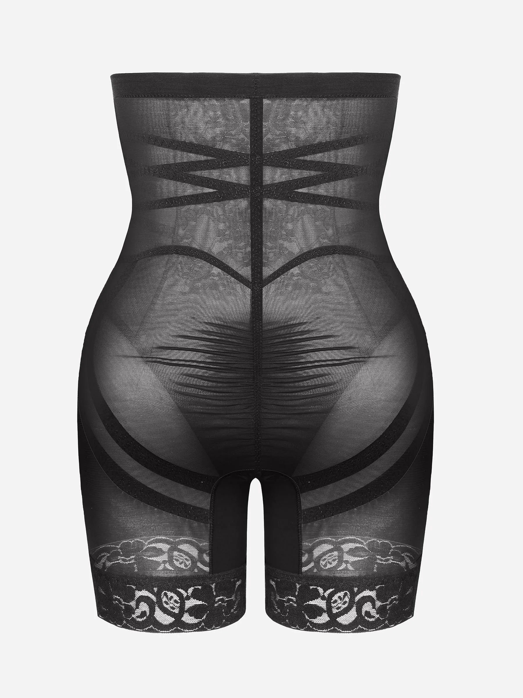Shapevive Patterned Lace Breathable Shapewear Shorts