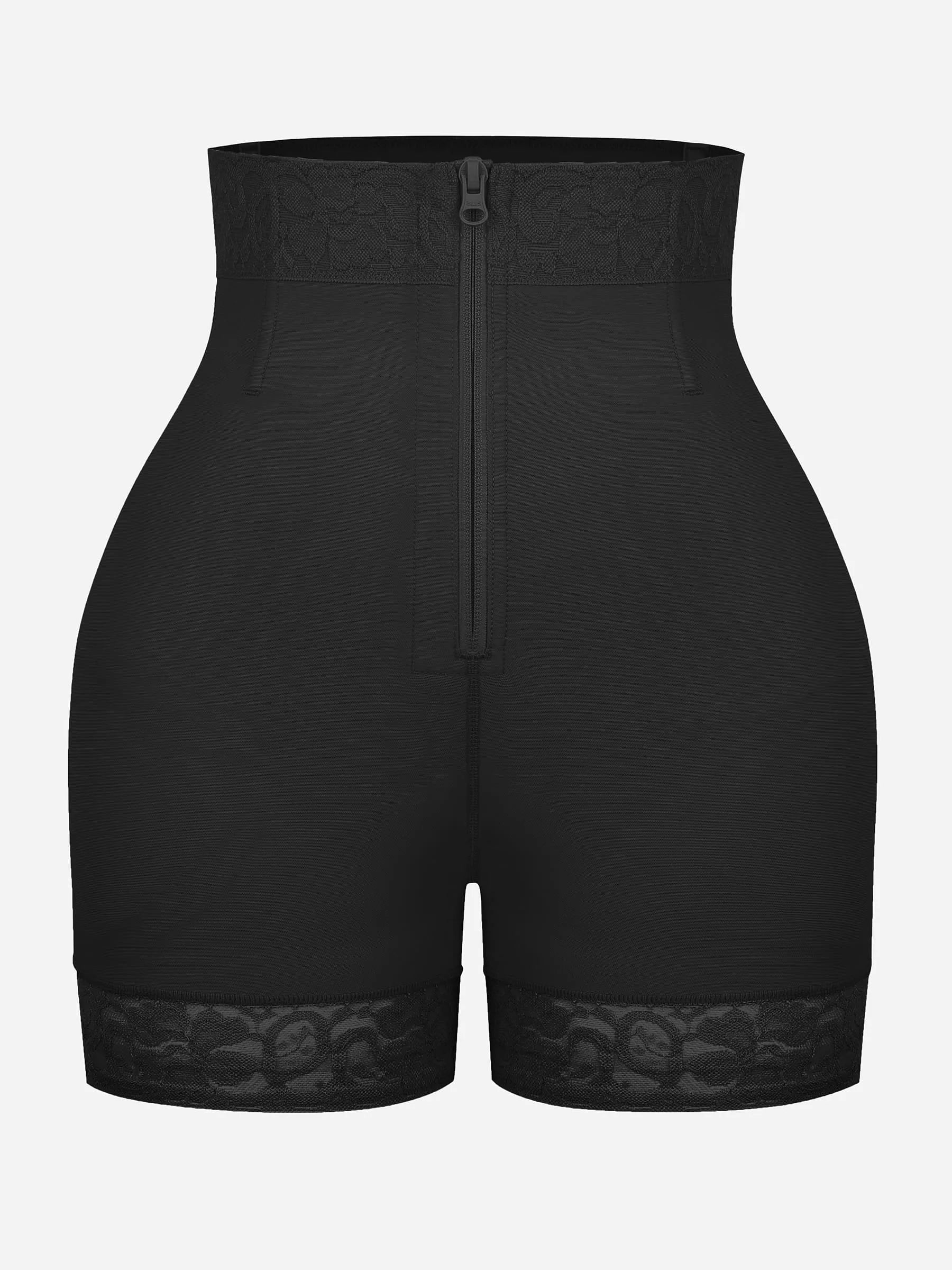 Shapevive Tummy Control Shaping Shorts Butt Lifter with Clasps and Zipper