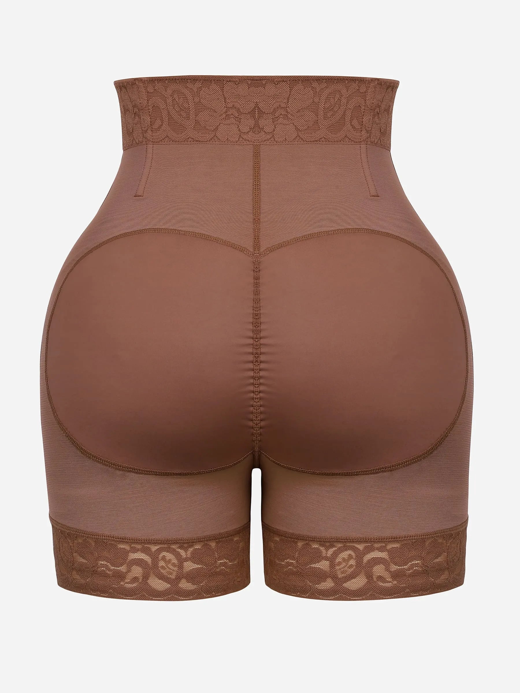 Shapevive Tummy Control Shaping Shorts Butt Lifter with Clasps and Zipper