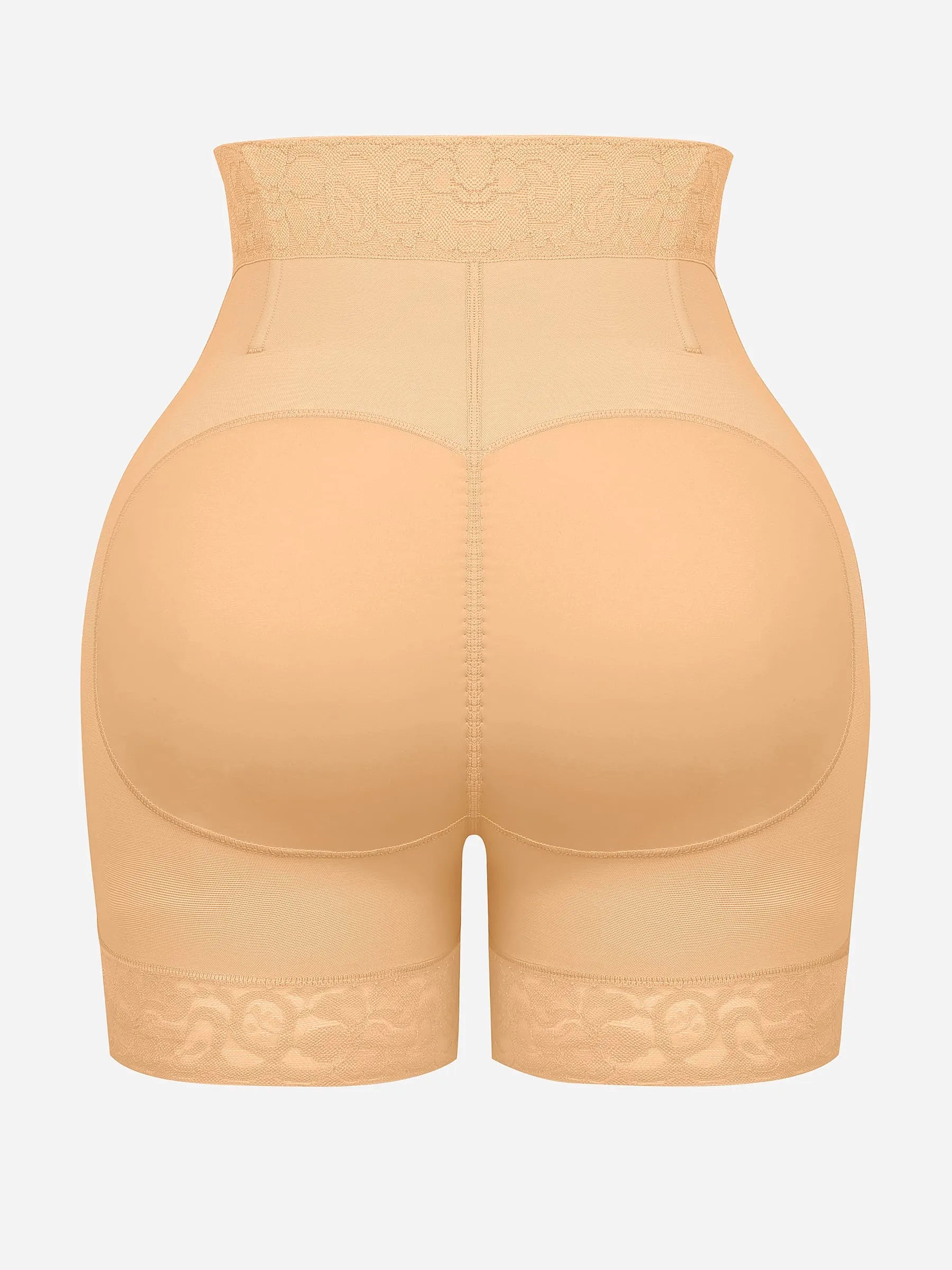 Shapevive Tummy Control Shaping Shorts Butt Lifter with Clasps and Zipper