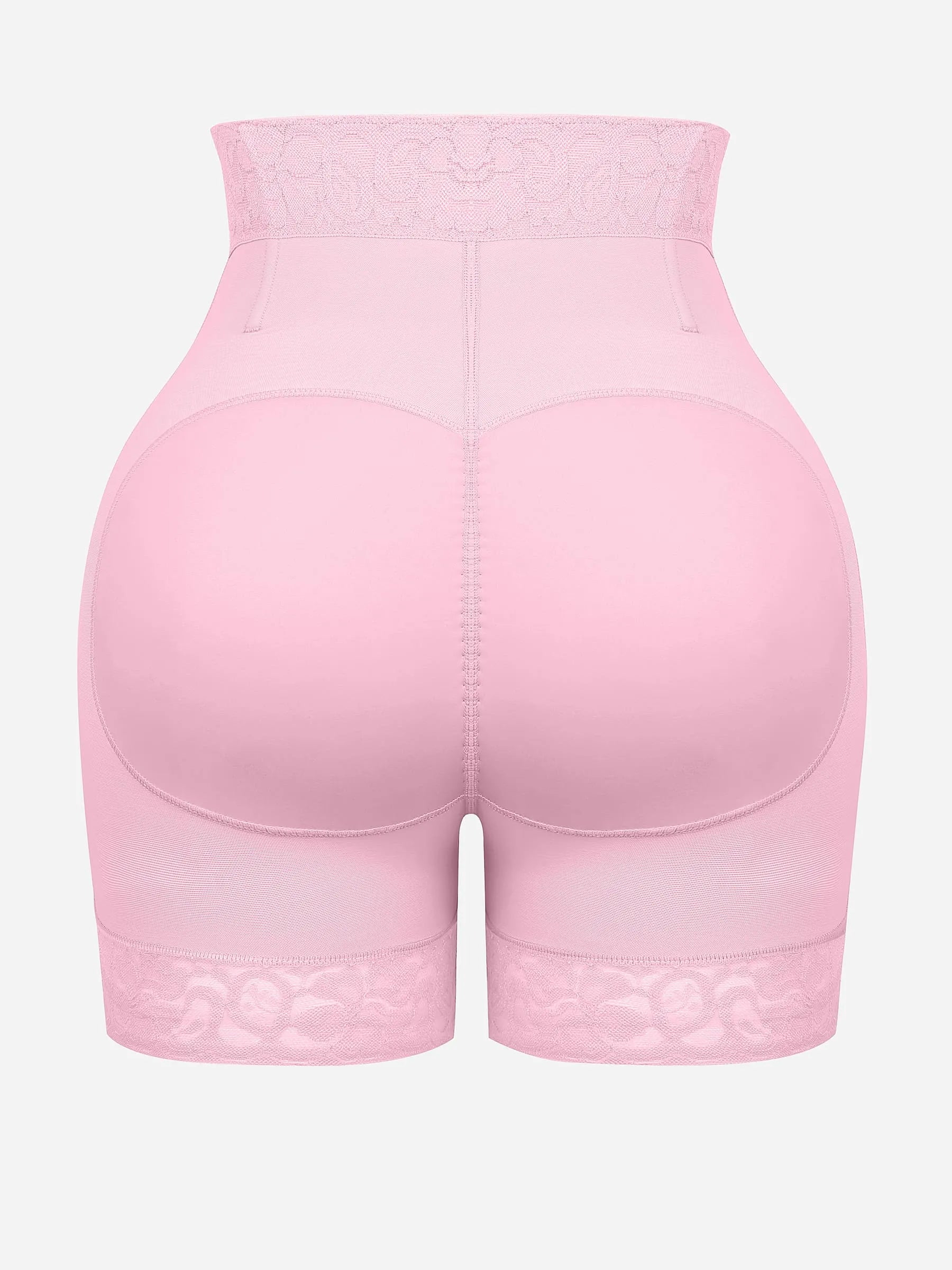 Shapevive Tummy Control Shaping Shorts Butt Lifter with Clasps and Zipper
