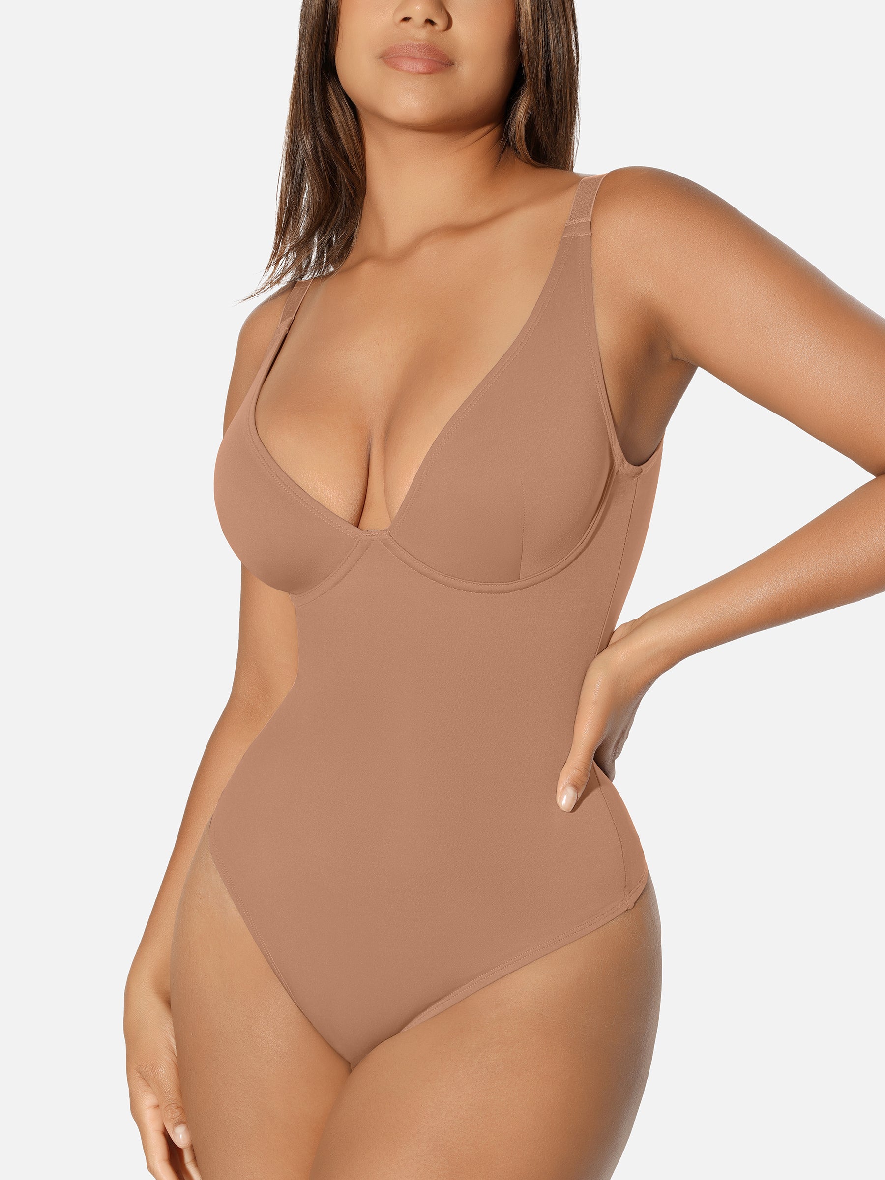 Shapevive V Neck Tummy Control Shaping Bodysuit