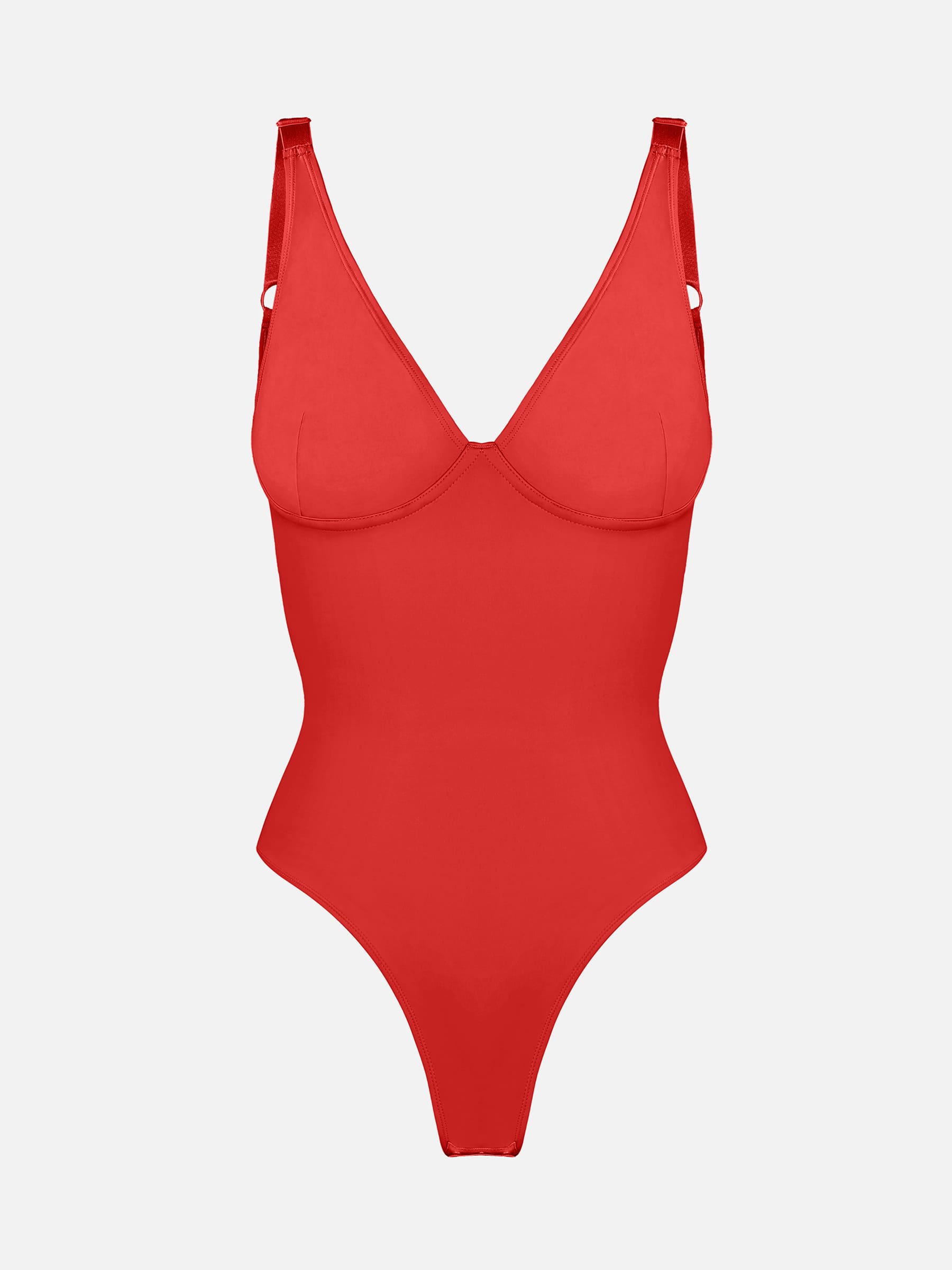 Shapevive Deep V Neck Tummy Control Shapewear Bodysuit