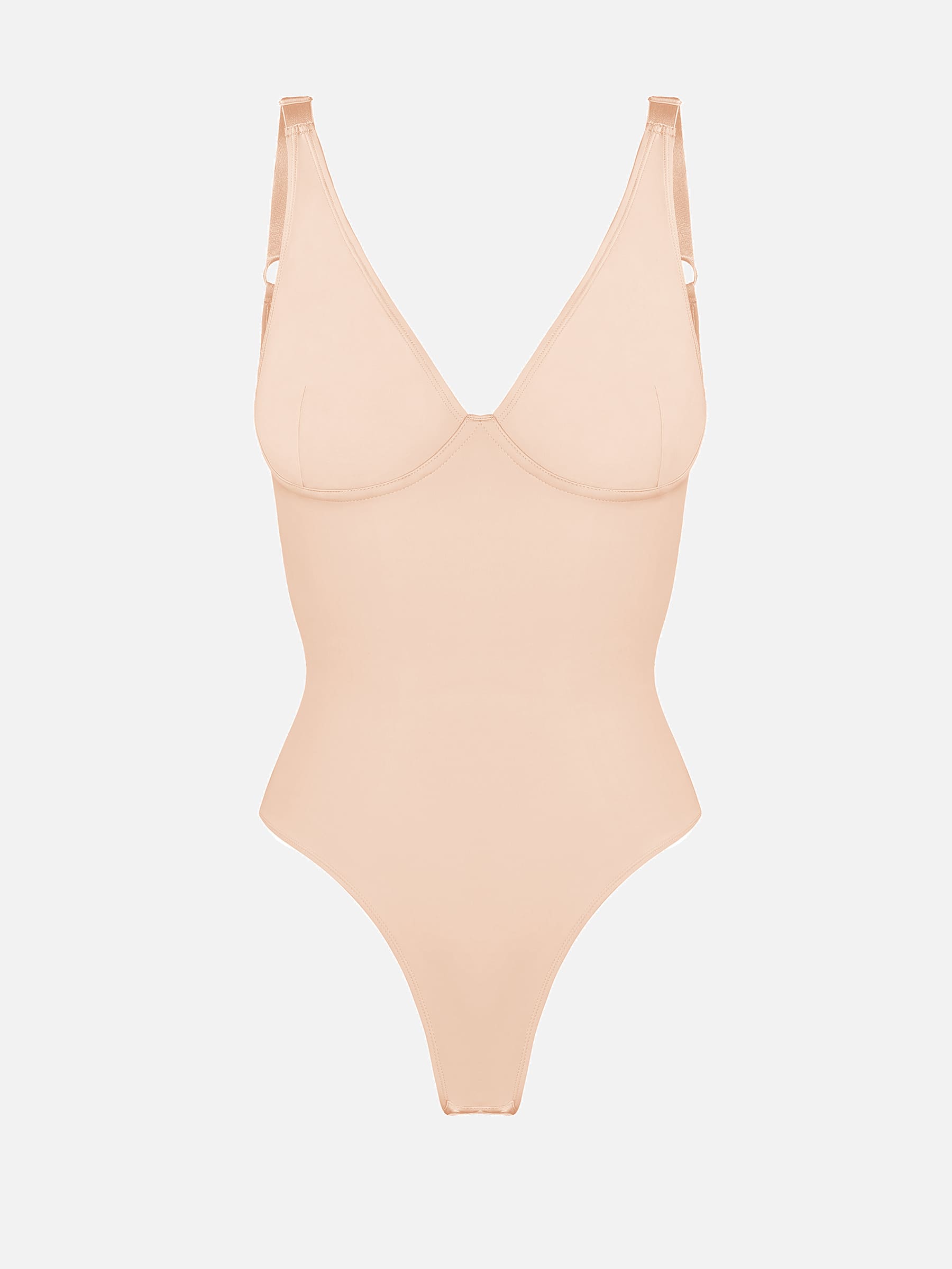 Shapevive Deep V Neck Tummy Control Shapewear Bodysuit