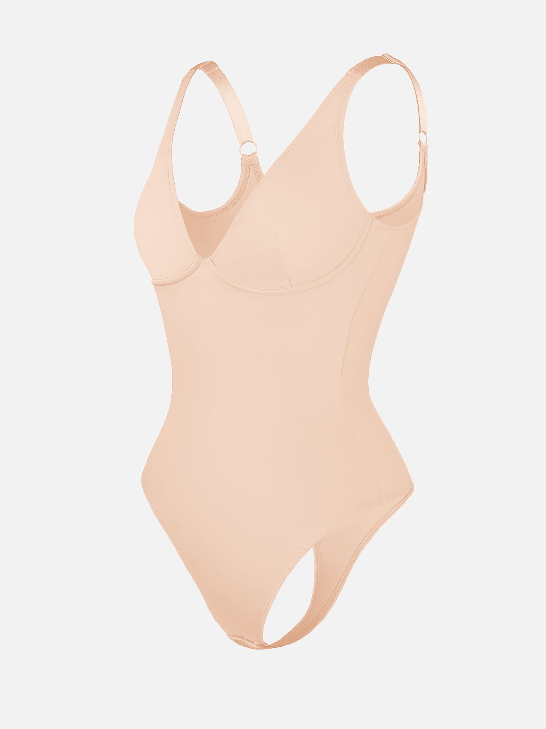 Shapevive Deep V Neck Tummy Control Shapewear Bodysuit