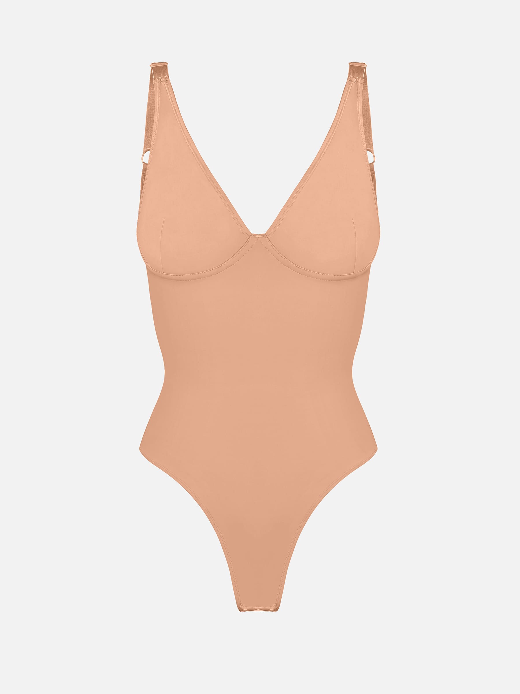Shapevive Deep V Neck Tummy Control Shapewear Bodysuit