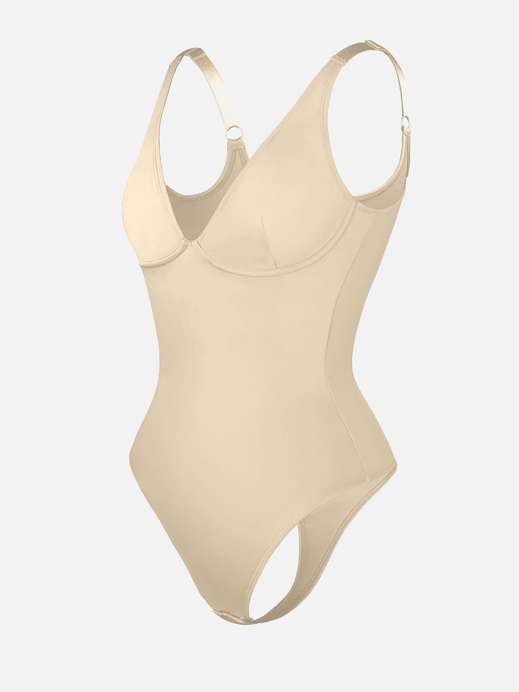 Shapevive Deep V Neck Tummy Control Shapewear Bodysuit