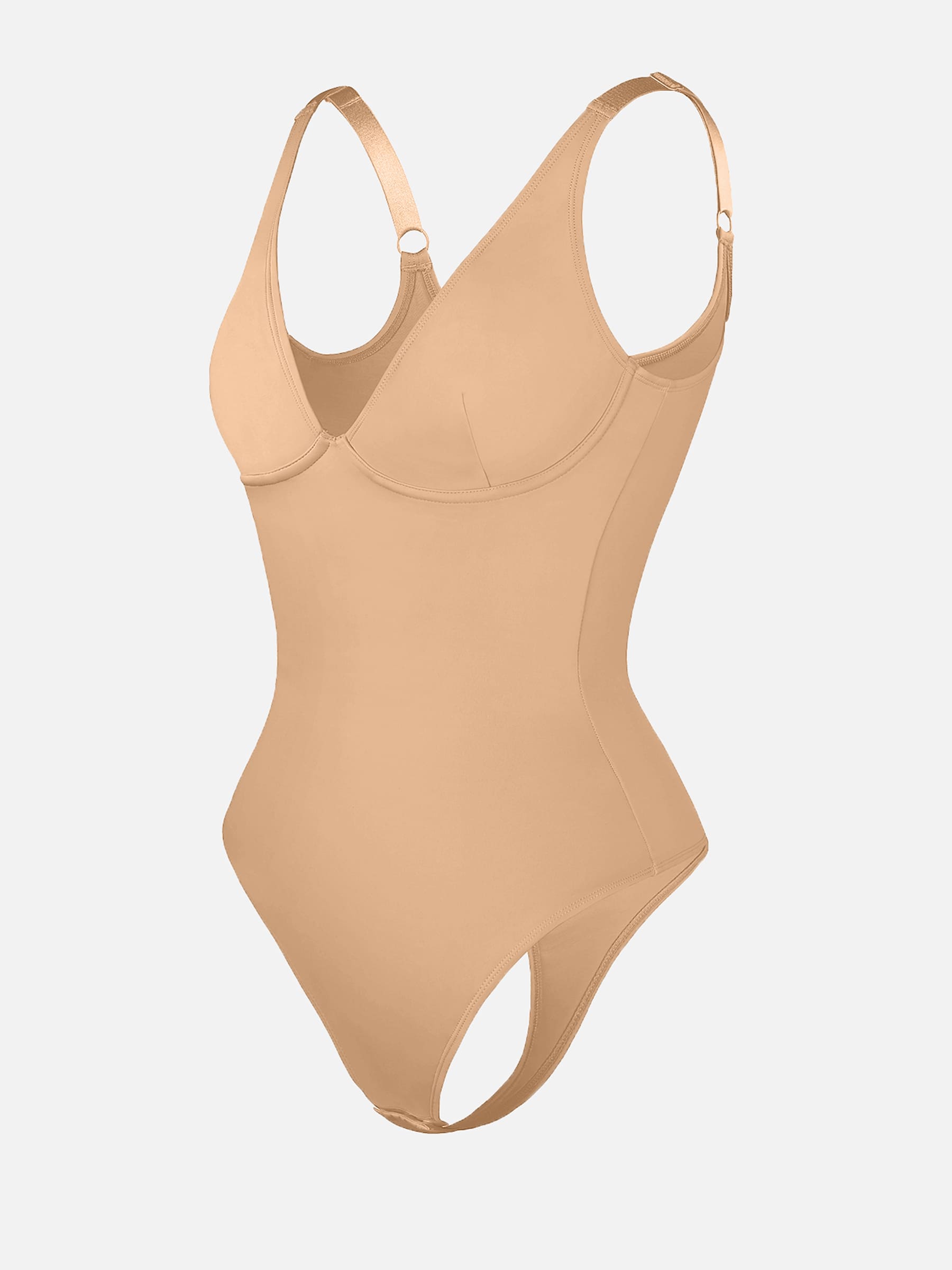 Shapevive Deep V Neck Tummy Control Shapewear Bodysuit