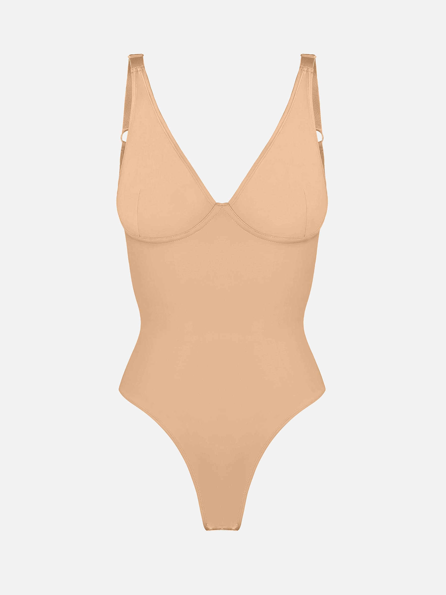 Shapevive Deep V Neck Tummy Control Shapewear Bodysuit