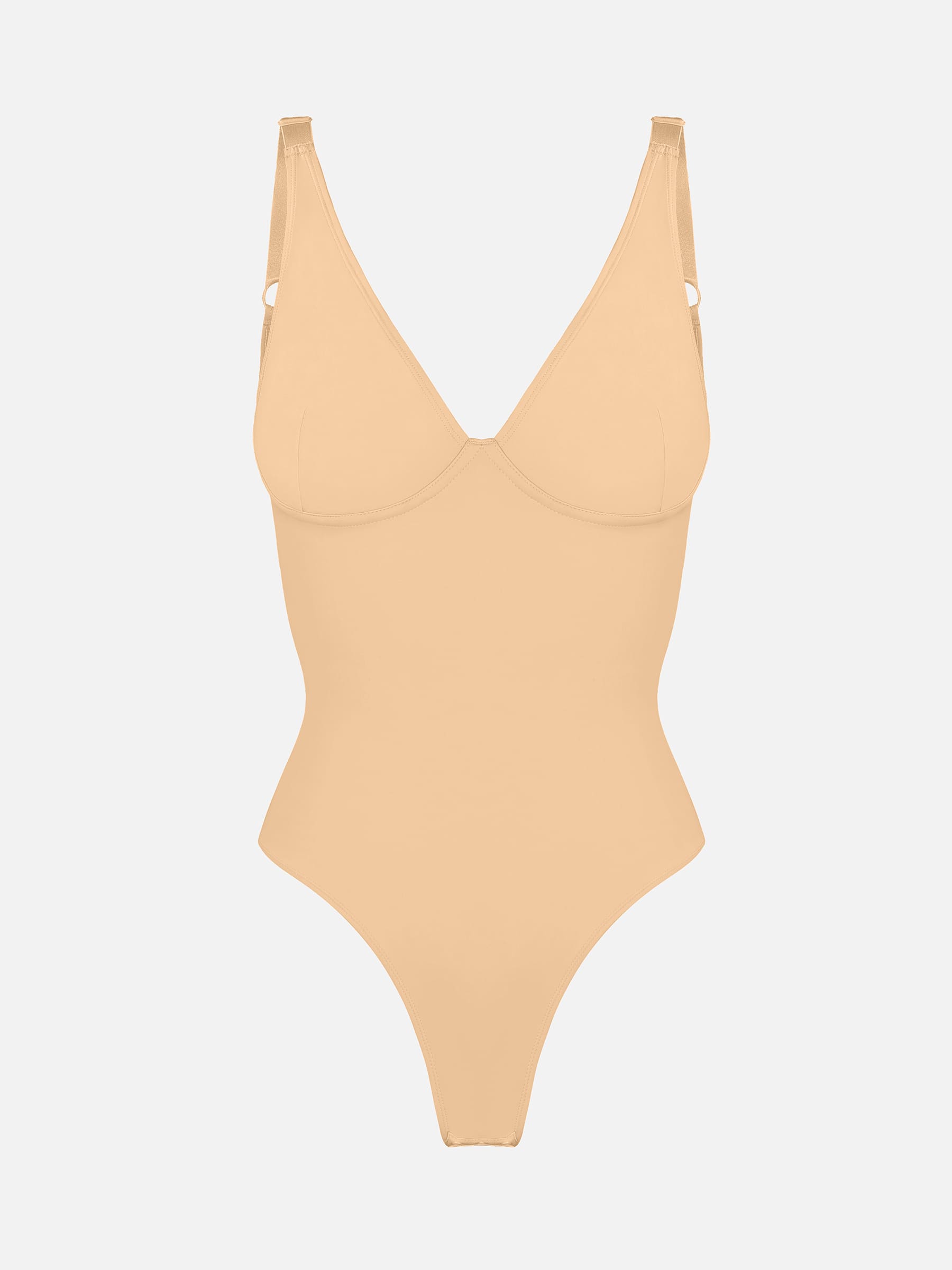 Shapevive Deep V Neck Tummy Control Shapewear Bodysuit