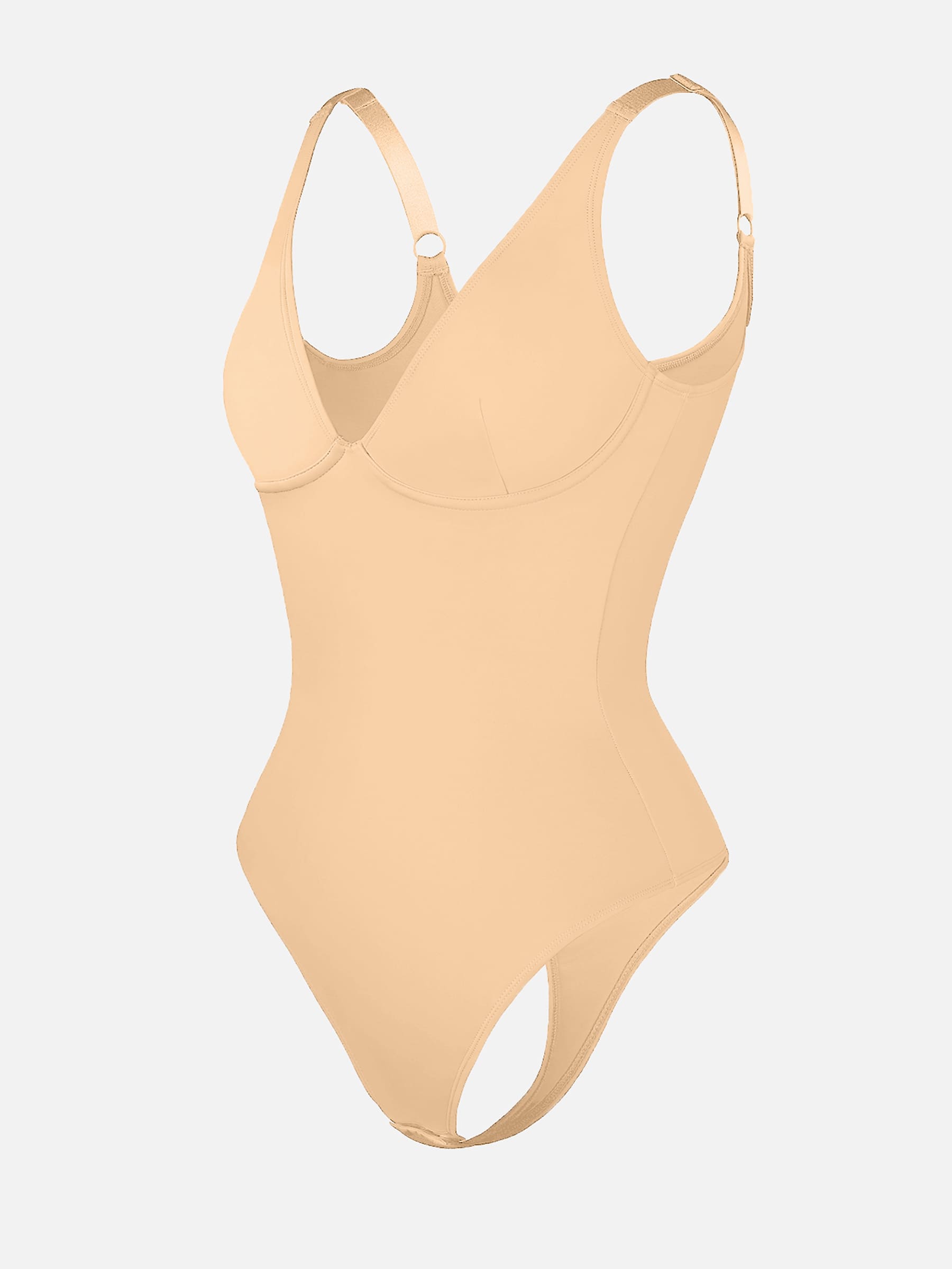Shapevive Deep V Neck Tummy Control Shapewear Bodysuit