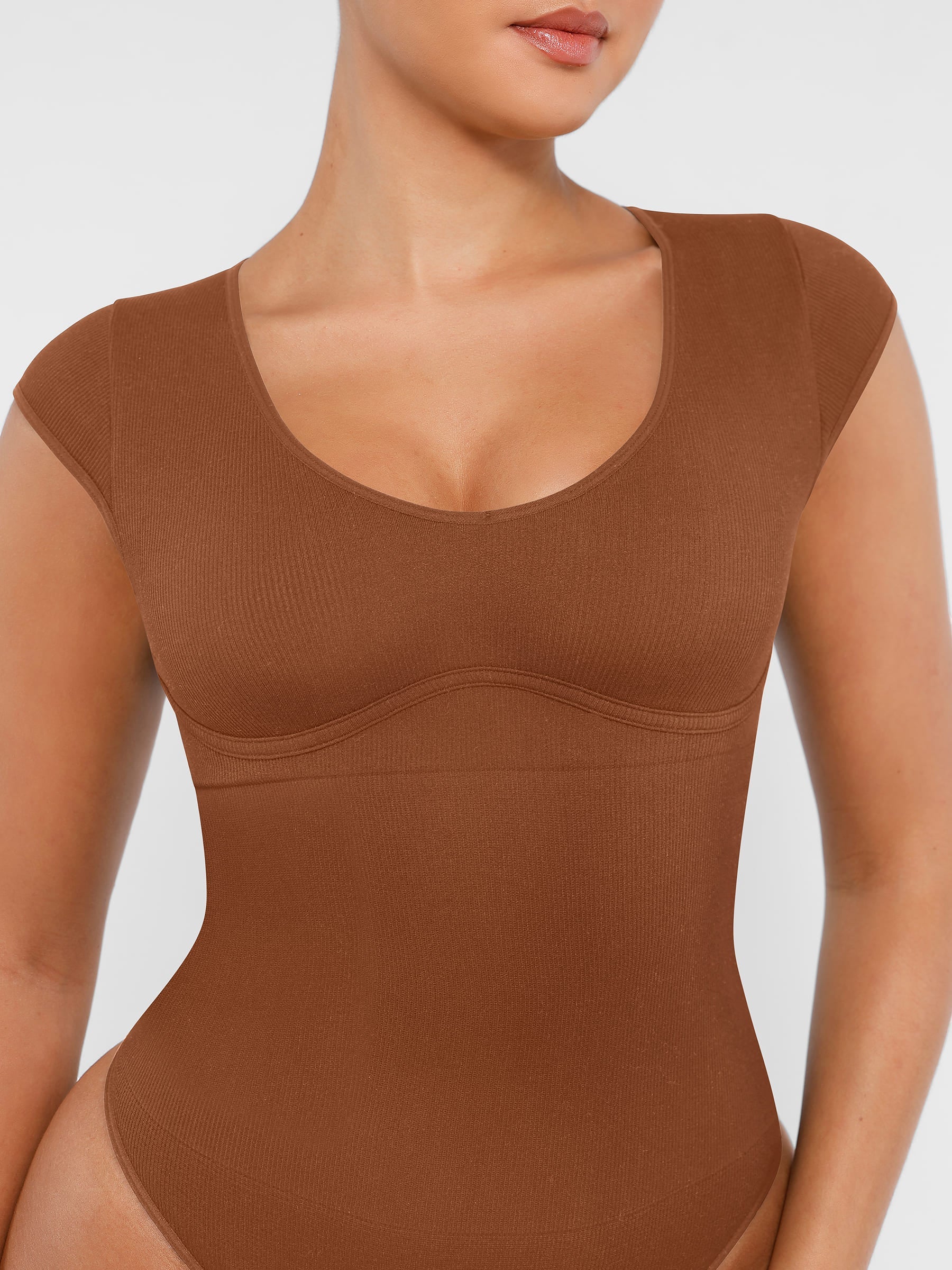 Shapevive Bodysuit Tummy Control Shapewear Body Shaper Jumpsuit Top Going Out Shirt