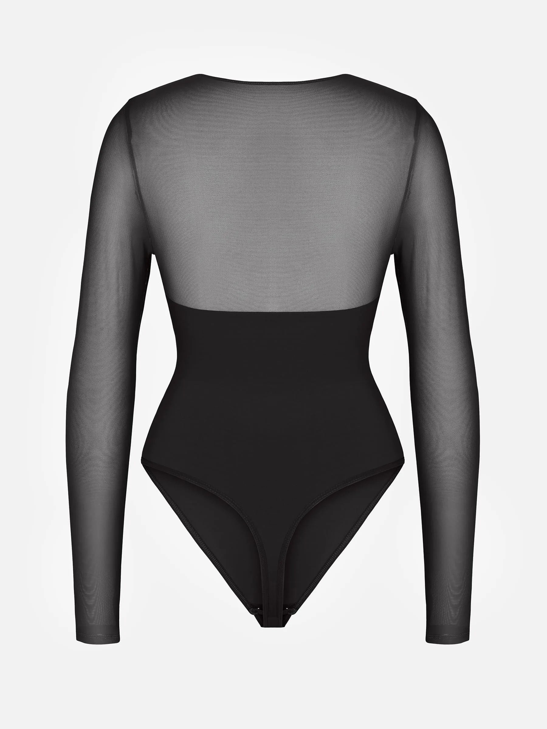 Shapevive Mesh Panel V-Neck Bodysuit
