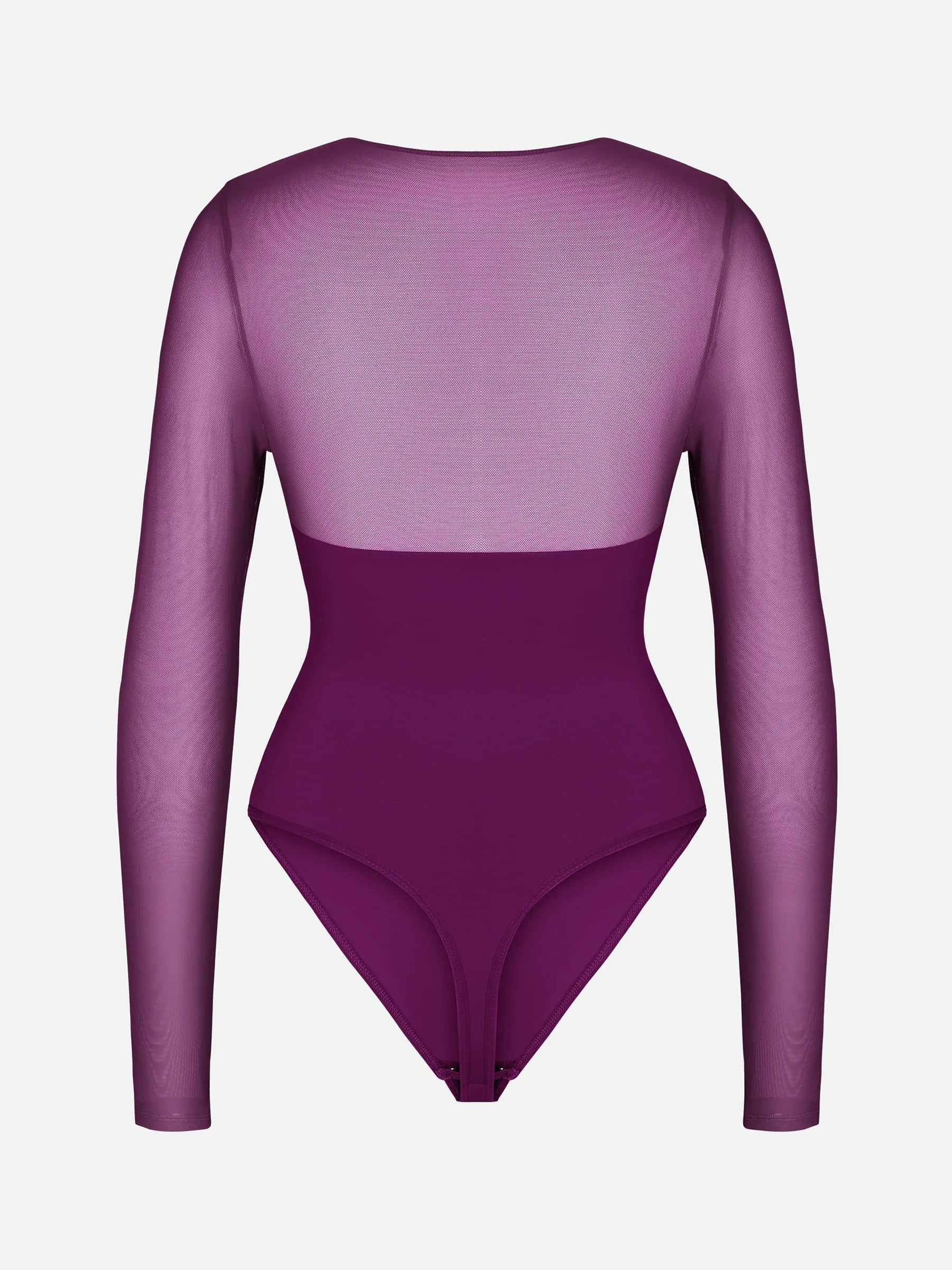 Shapevive Mesh Panel V-Neck Bodysuit