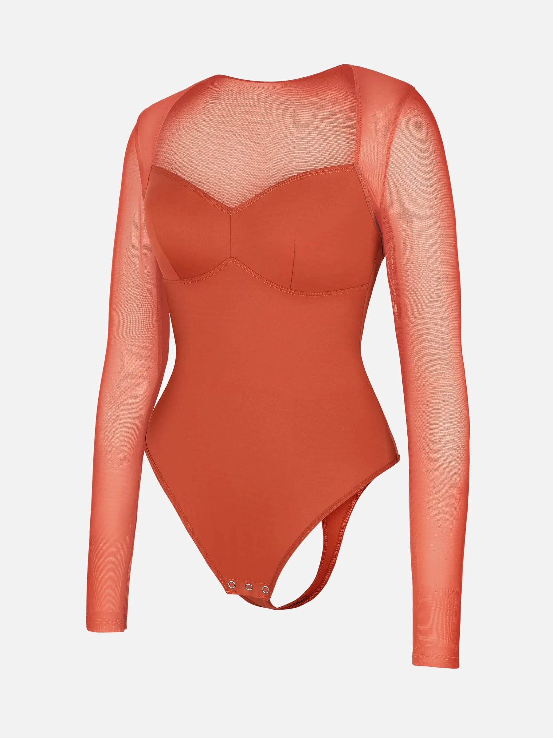 Shapevive Mesh Panel V-Neck Bodysuit