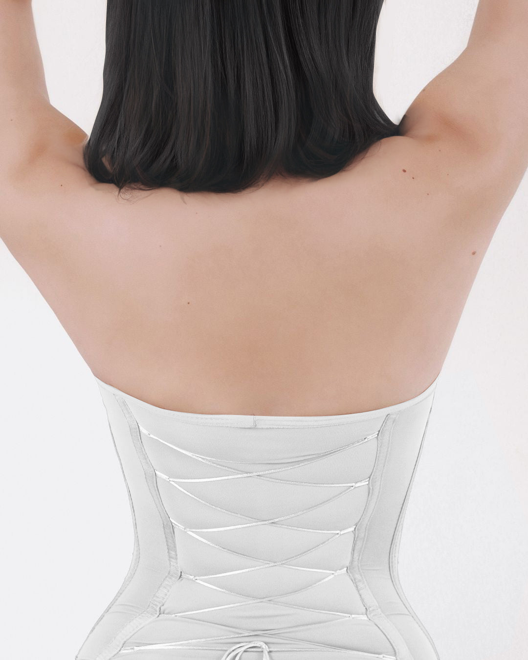 Nahtloser Shapewear-Bodysuit mit Schnürung hinten