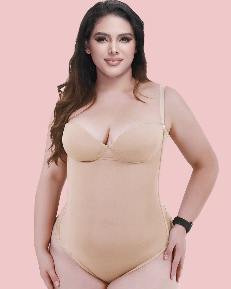 Nahtloser Shapewear-Bodysuit mit Schnürung hinten