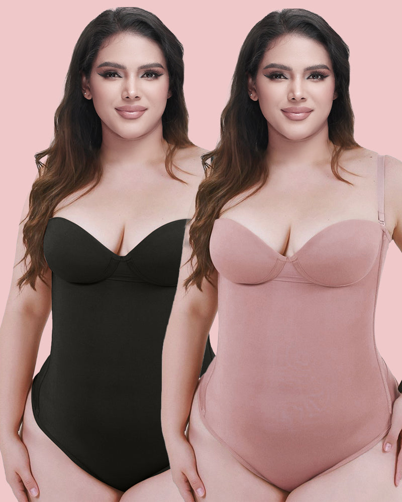 Nahtloser Shapewear-Bodysuit mit Schnürung hinten