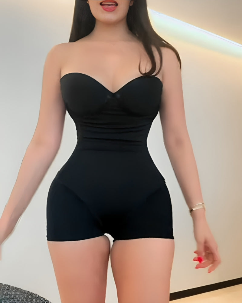 Nahtloser Shapewear-Bodysuit mit Schnürung hinten